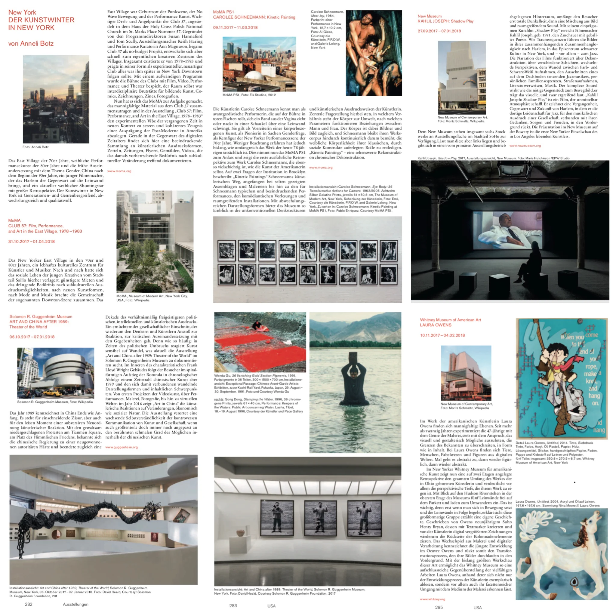 Der Kunstwinter in New York 