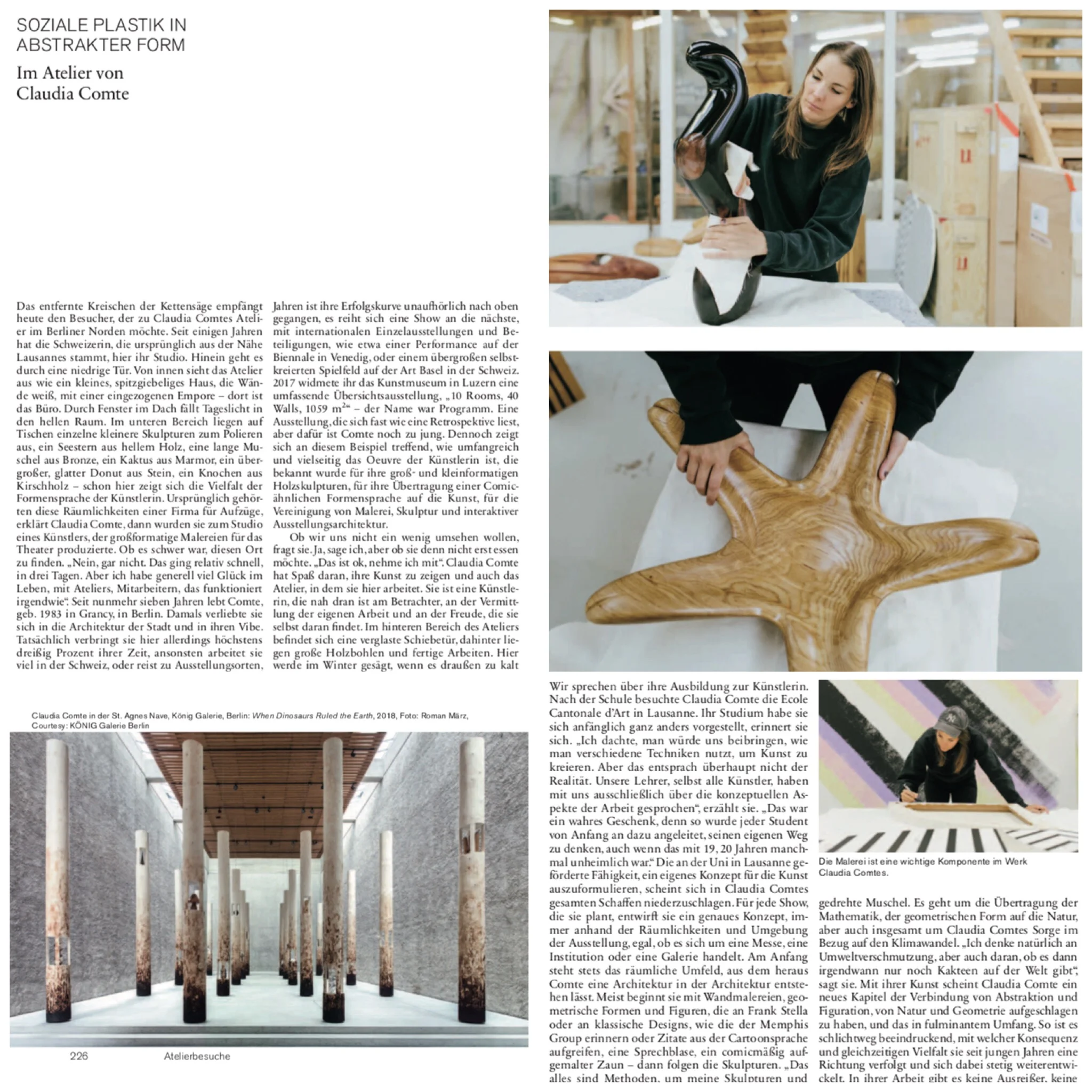 CLAUDIA COMTE - ATELIERBESUCH