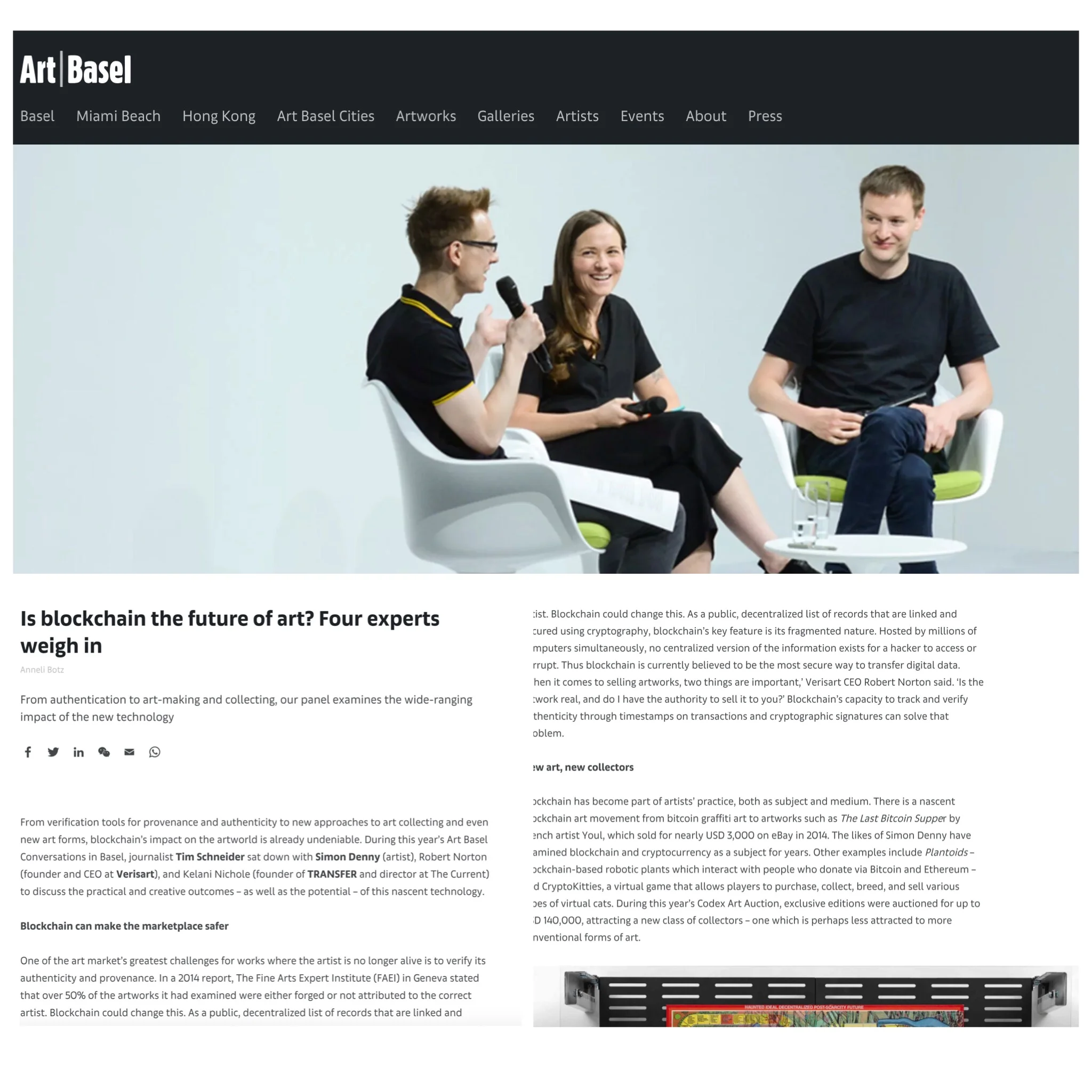 Is blockchain the future of art? Four experts weigh in