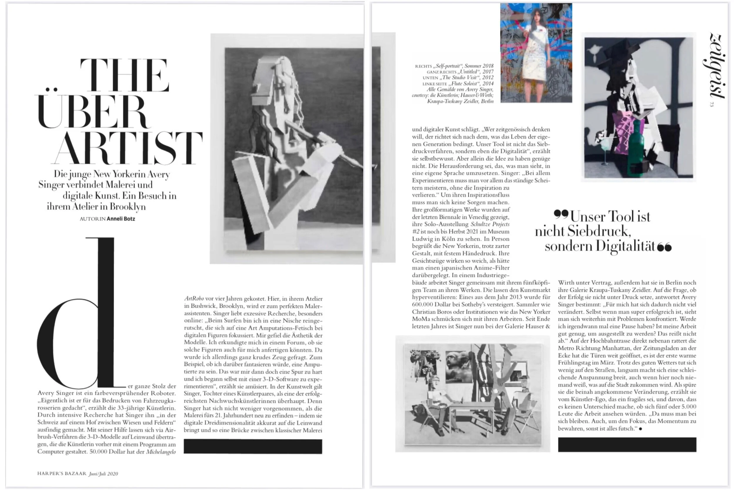 THE ÜBER ARTIST: AVERY SINGER