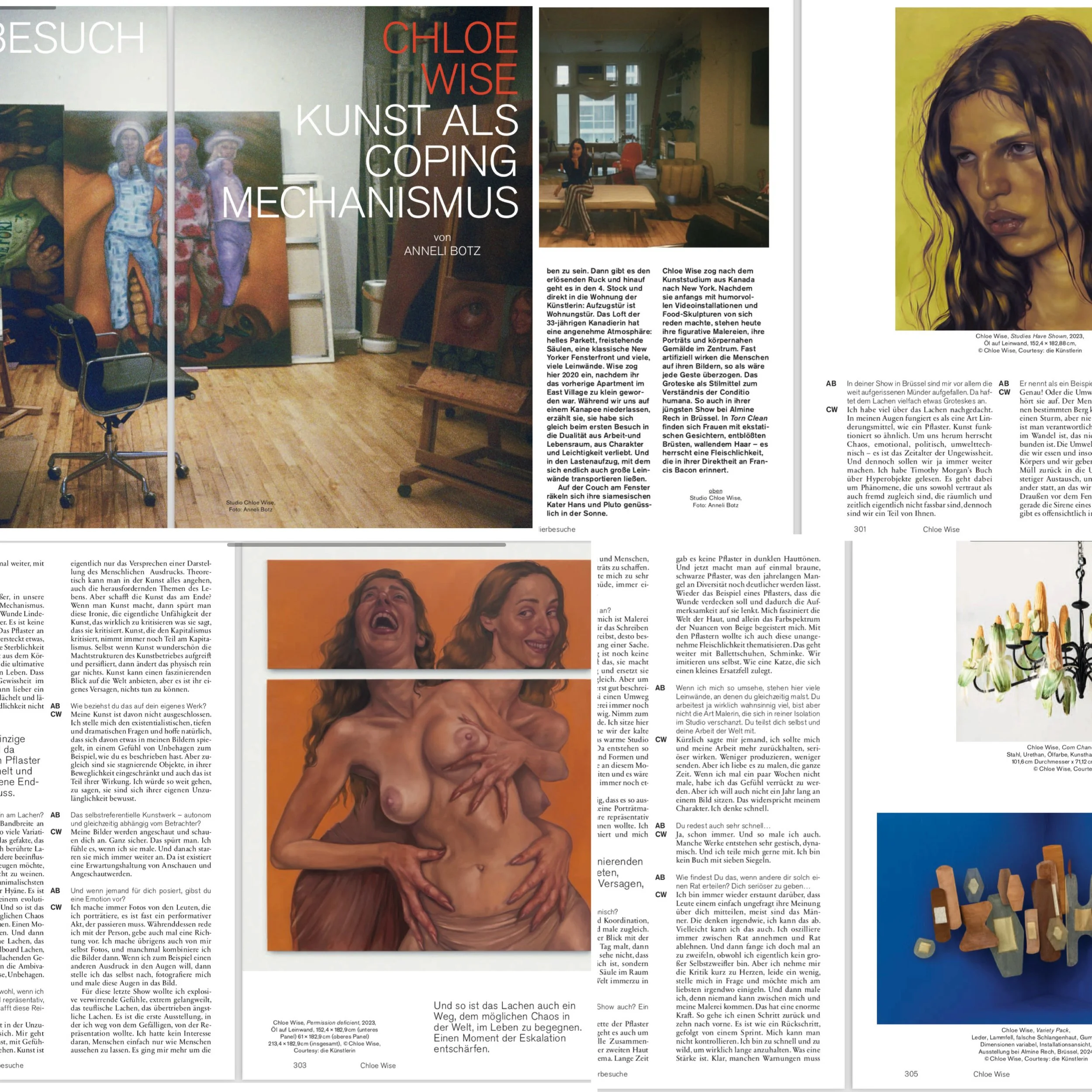 Chloe Wise - Kunst als Coping Mechanismus - Atelierbesuch 