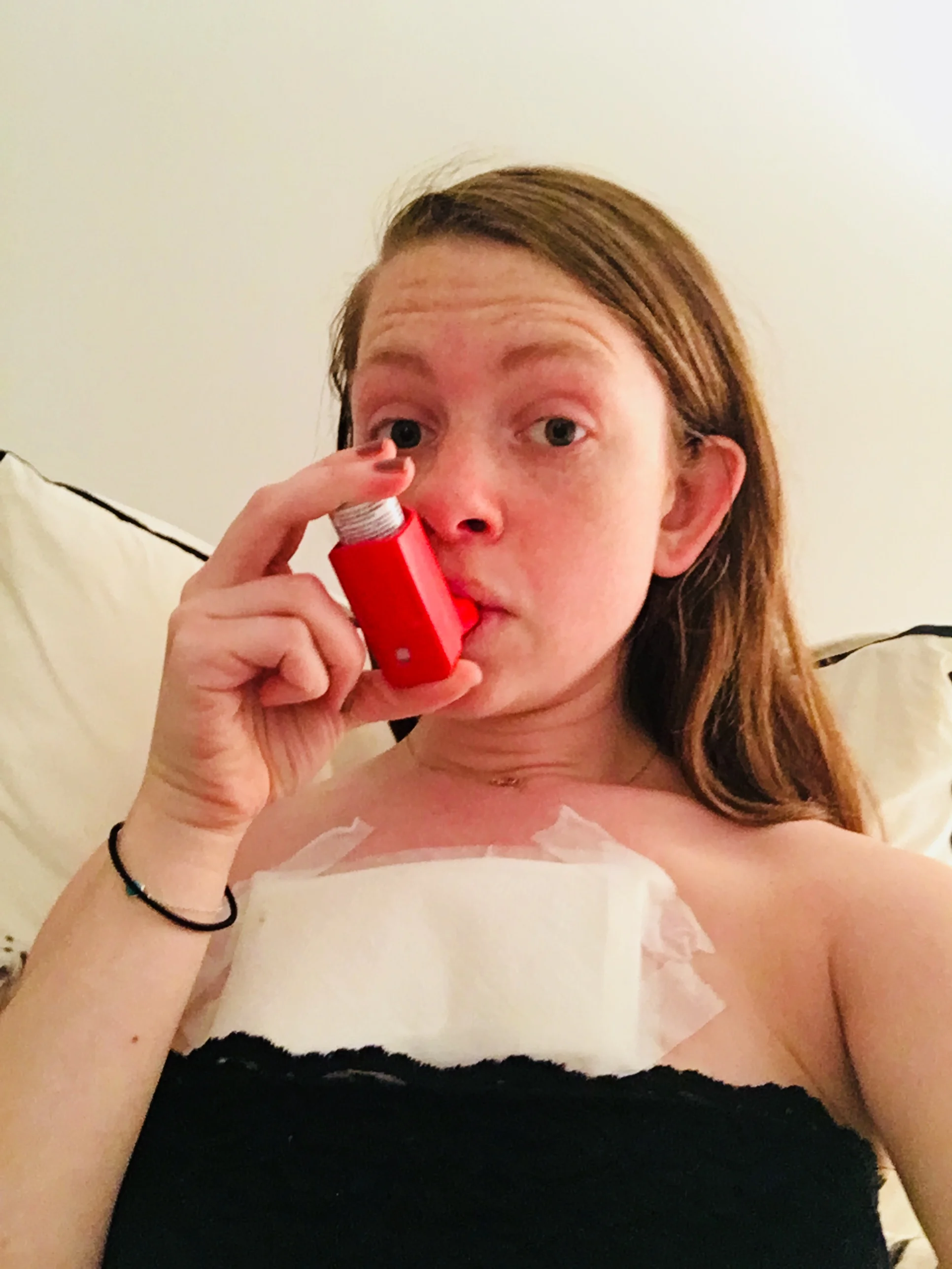 Inhaler + Ginger Wrap to get me through the week. 