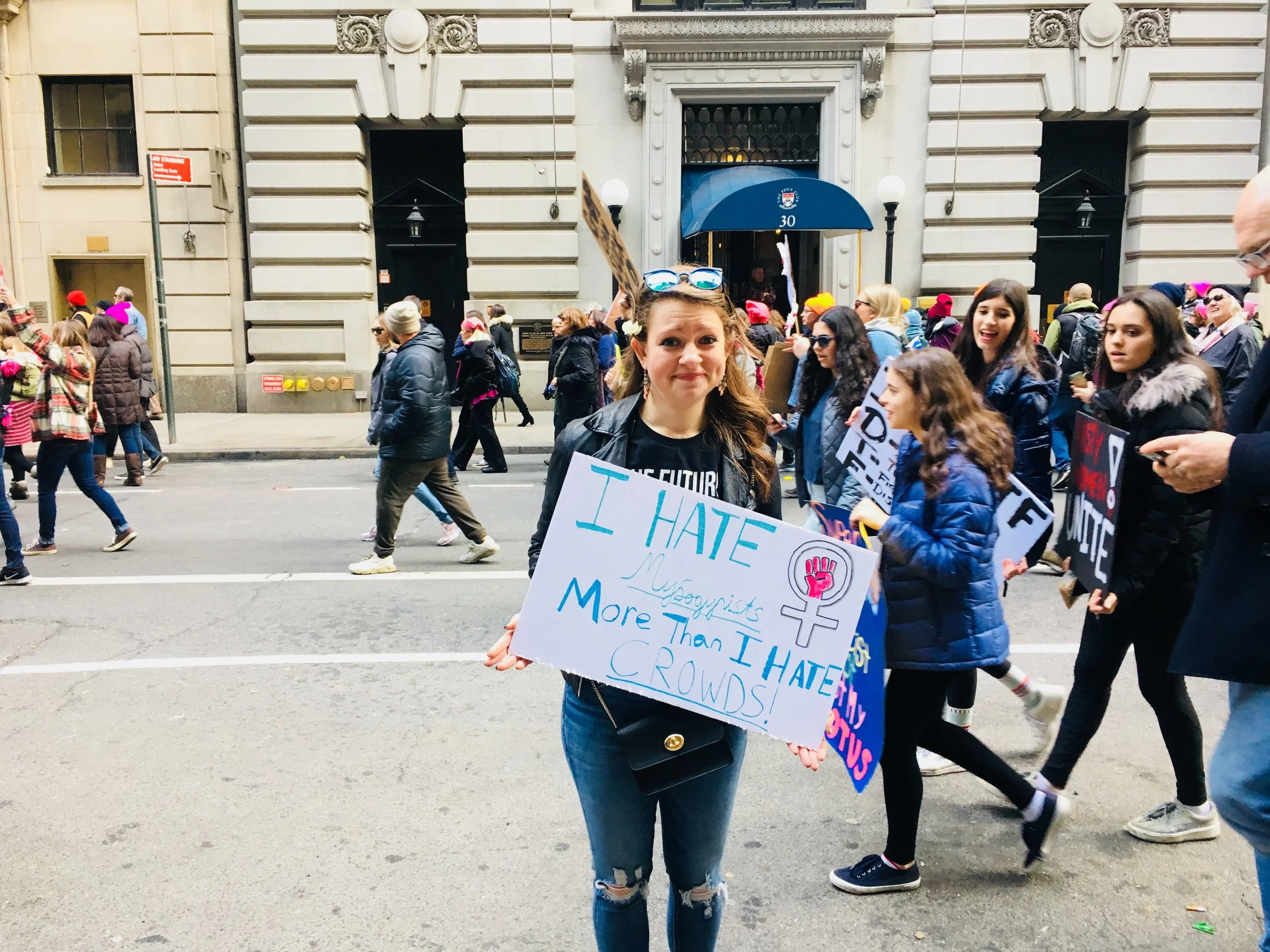 Getting myself up and out for the Women's March despite anxiety