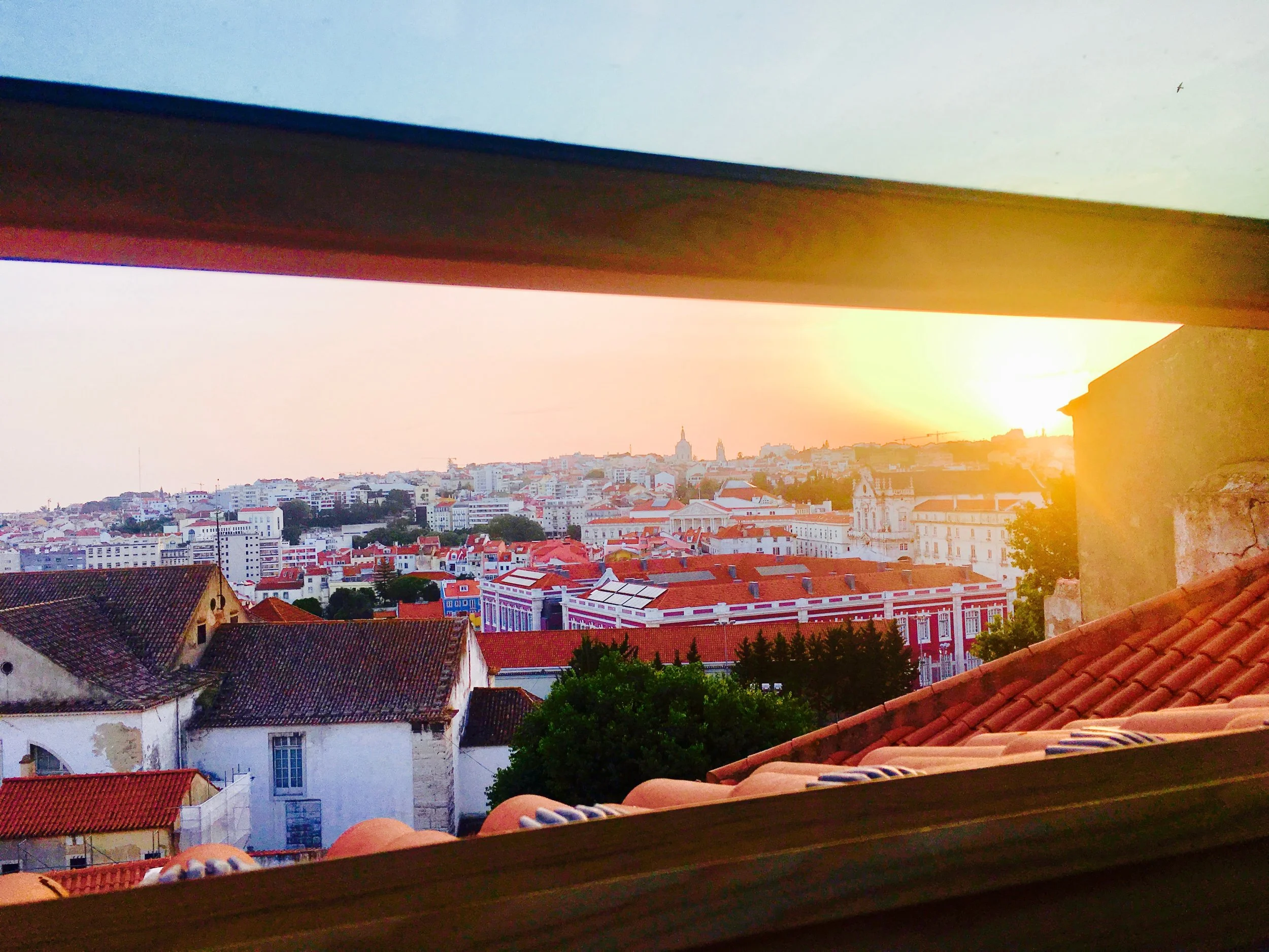 View from our Airbnb in Portugal