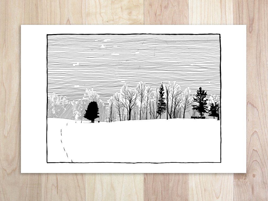 Pond Road - Available in 13"x19" and 8.5"x11". Email if interested.