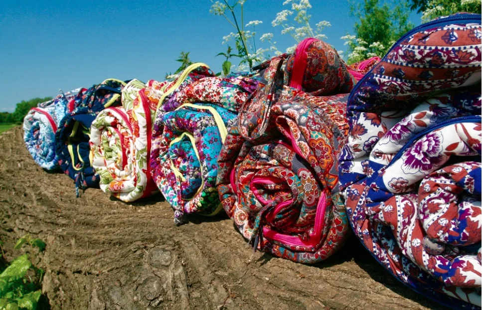 Leah's luxe sleeping bags come in six gorgeous colourways.