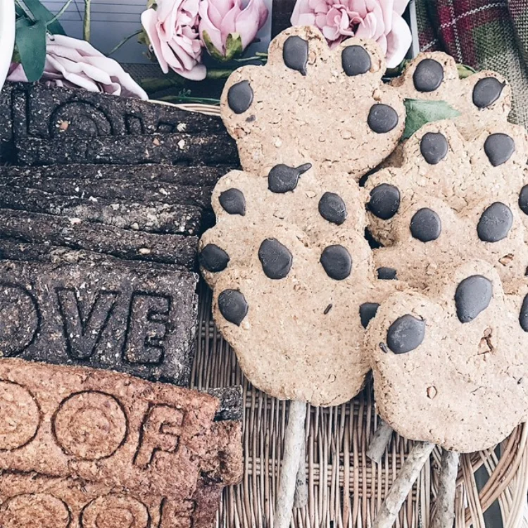 Giant paw lollies and 'woof' biscuits.