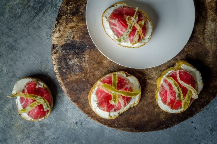 posh nosh Carpaccio of Beef Canapes.jpg