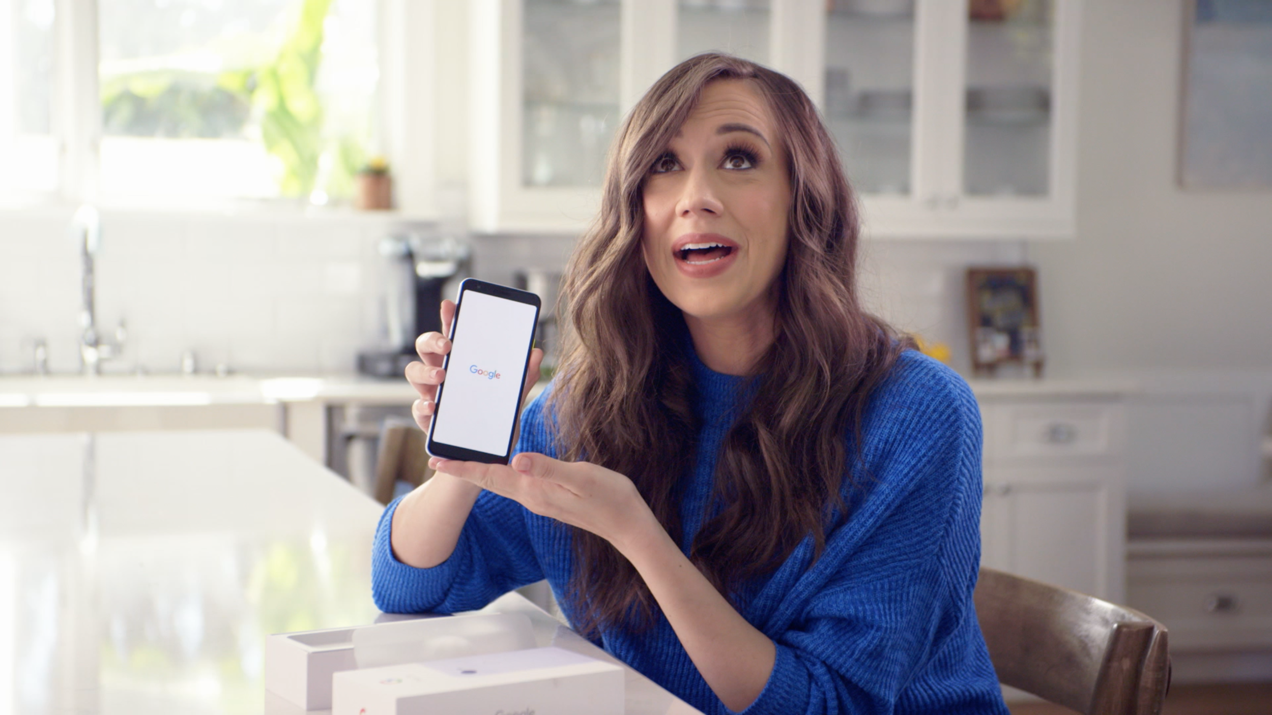 Google Pixel 3a with Colleen