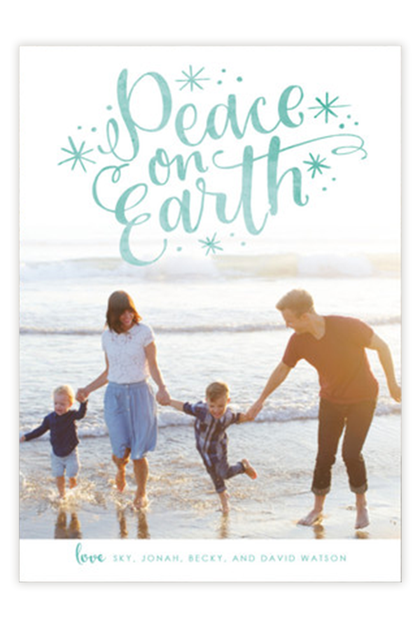 lettered peace - Customizable Card