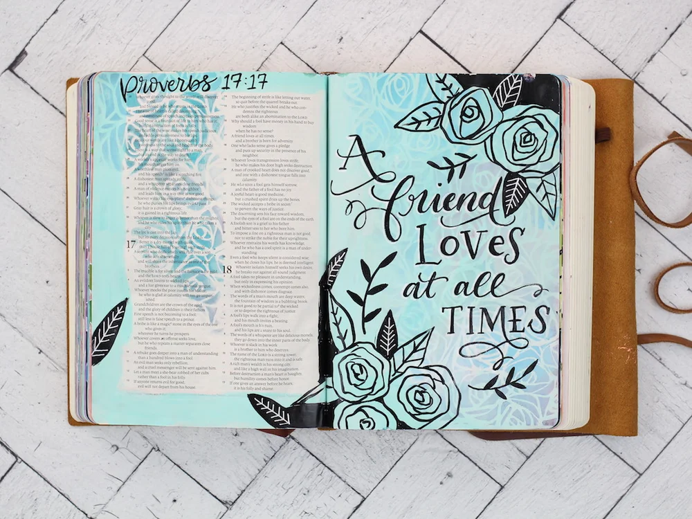 Bible Art Journaling - Proverbs — MakeWells