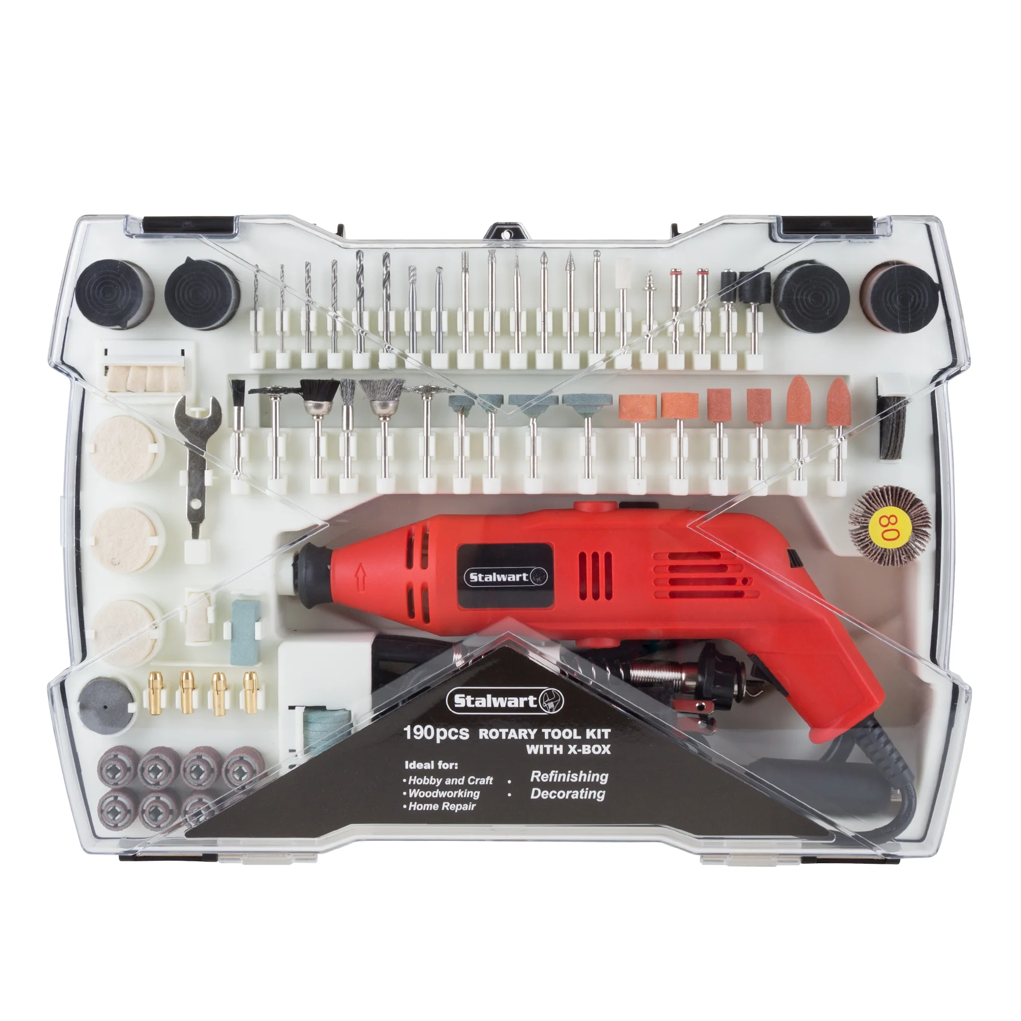 Stalwart 190 Piece Corded Rotary Tool Kit