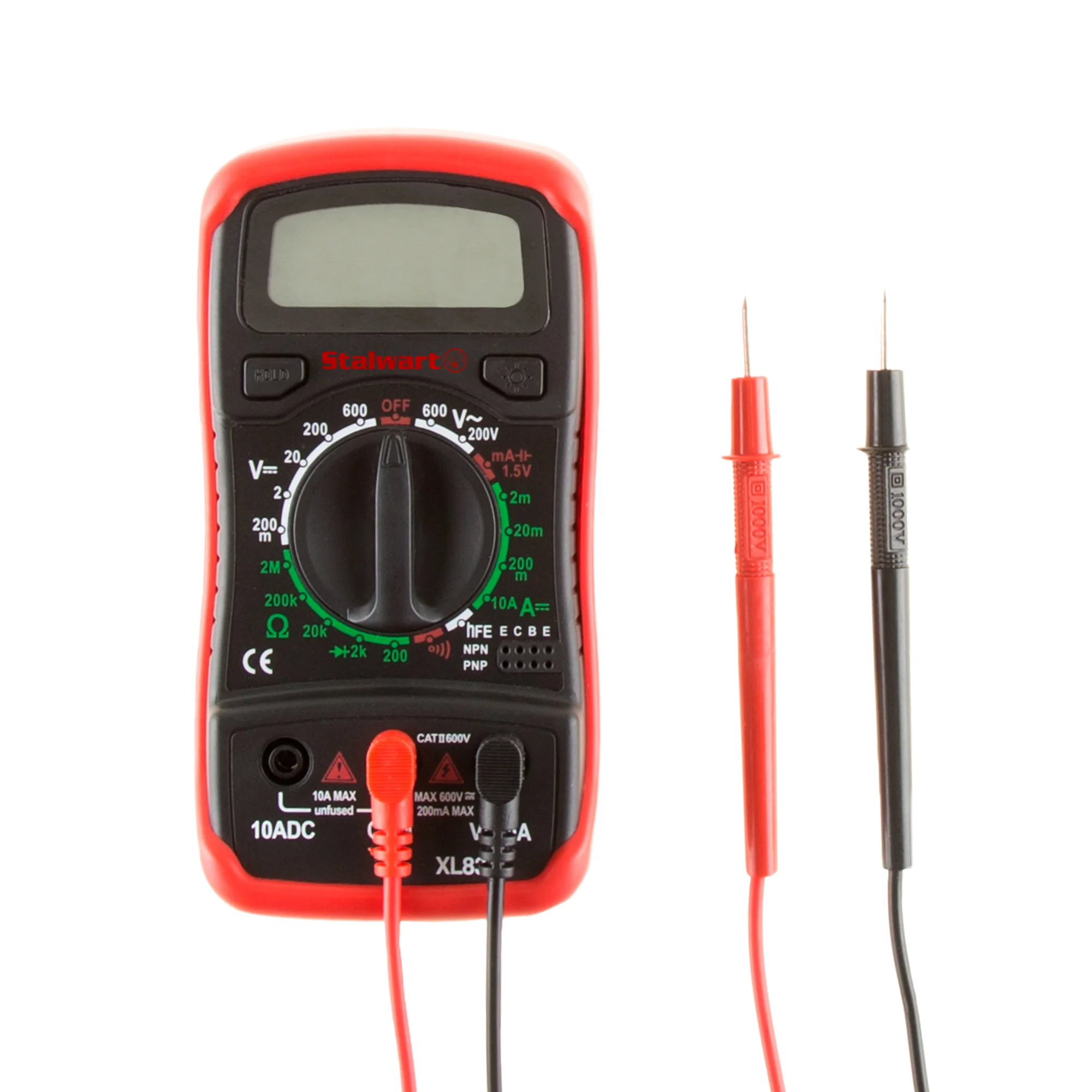 Stalwart Digital Multimeter Tester Volt Amp Ohm Frequency