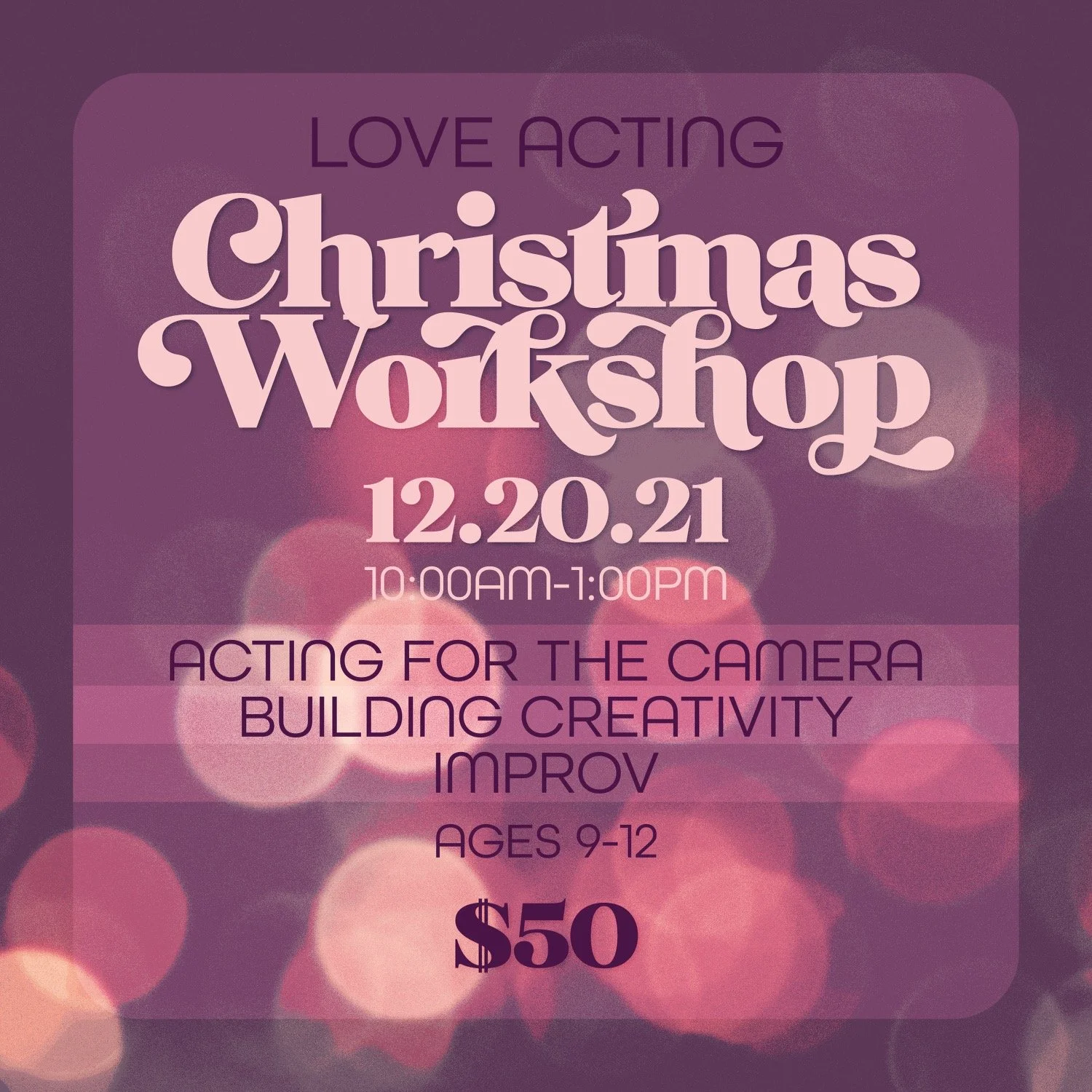 ACTING workshop for KIDS