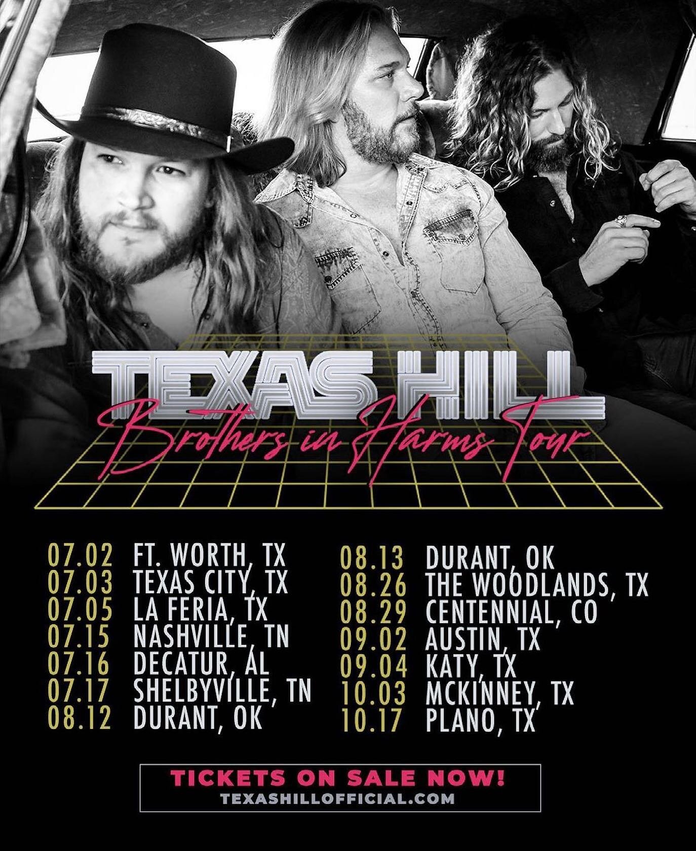 Heading home for the weekend! Starting in Fort Worth! Who's coming?! @texashillofficial 
.
.
What are some of y'all's favorite venues you'd like to see us okay? 🤟🏼