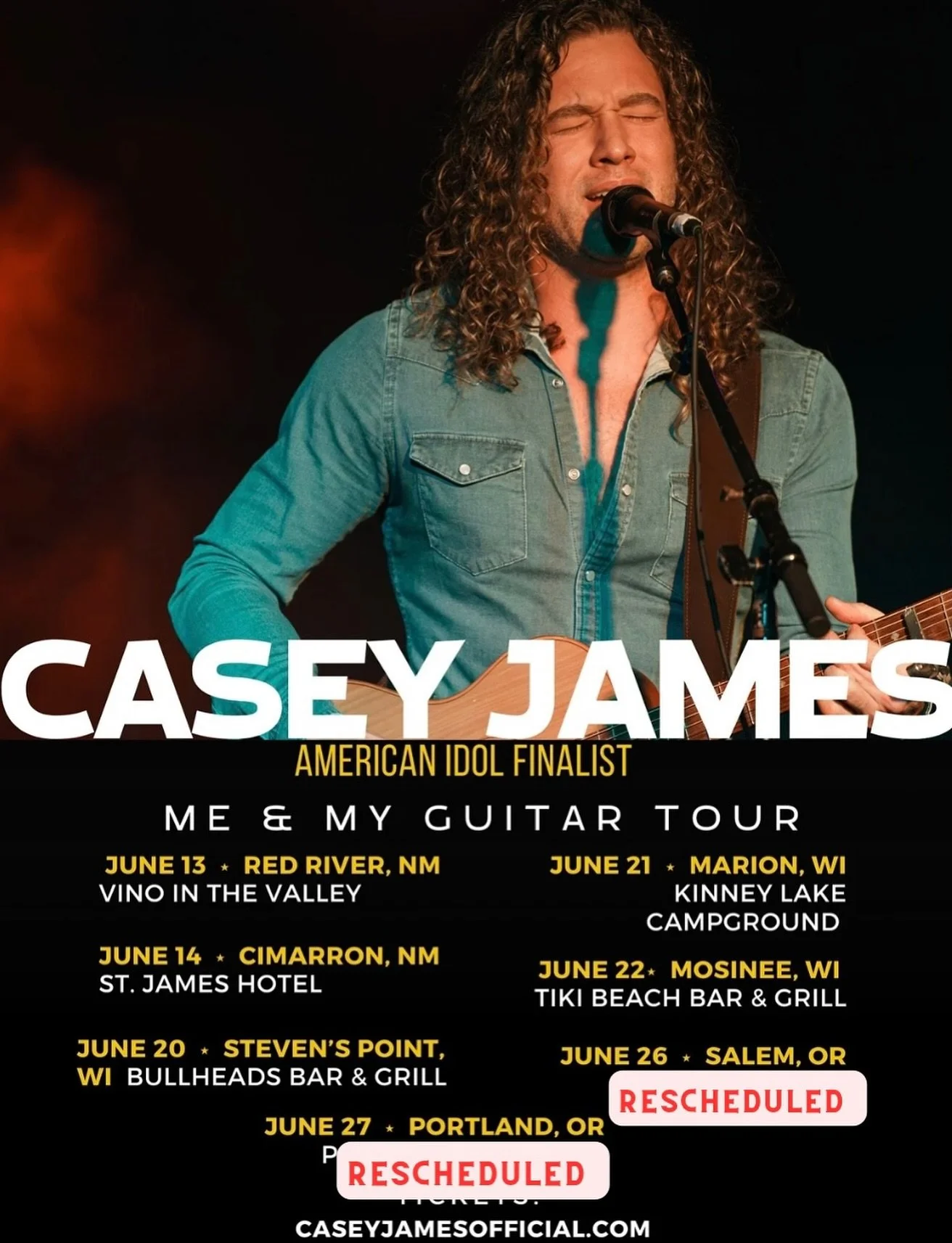 Hey everyone, weeks ago, my team had to move the shows in OR. The show at Ponderosa Lounge has been moved to November 1st, and we will keep you in the loop on what will be paired with it. Apologies to those who were coming out. I can't wait to be the