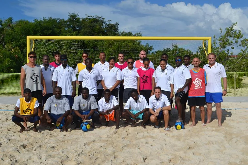 TCIFA hosted CONCACAF beach soccer coaching coarse