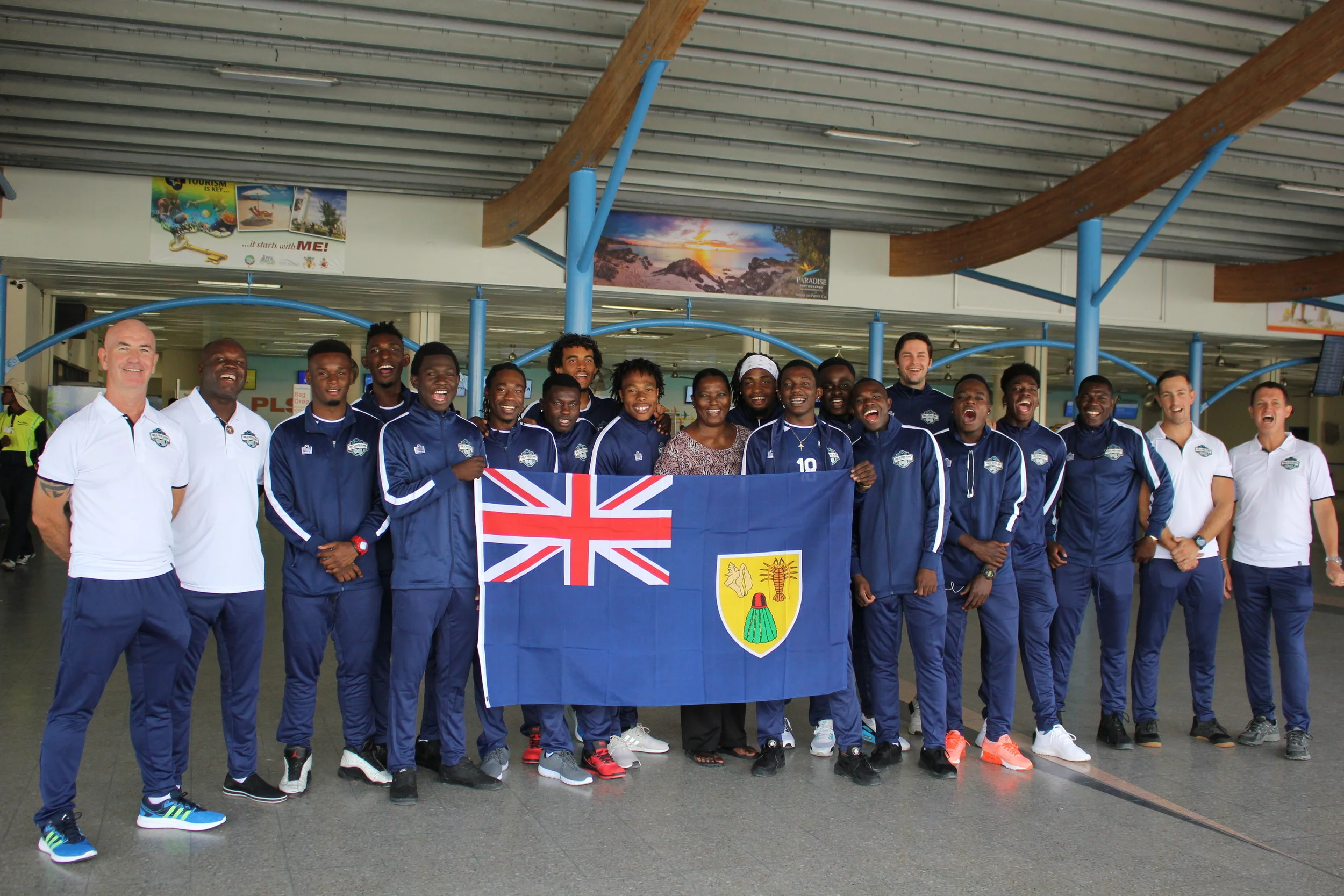 National Team Departure, excluding Captain Billy Forbes and Makenson Cadet (travelled different routes).