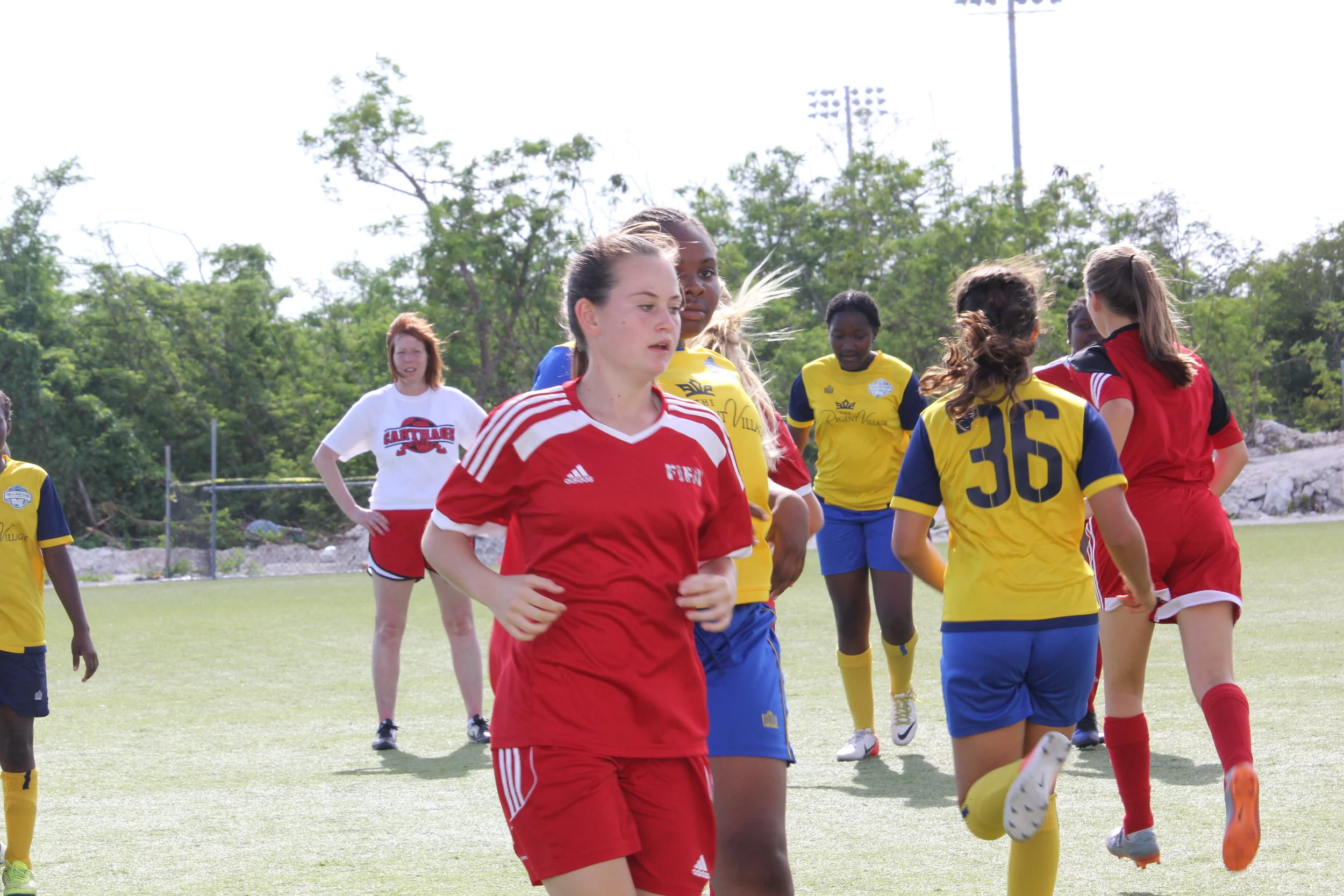 Former Copenhagen High School Football Coach, Katherine Stackel, visits TCIFA Girls and Women’s Programme
