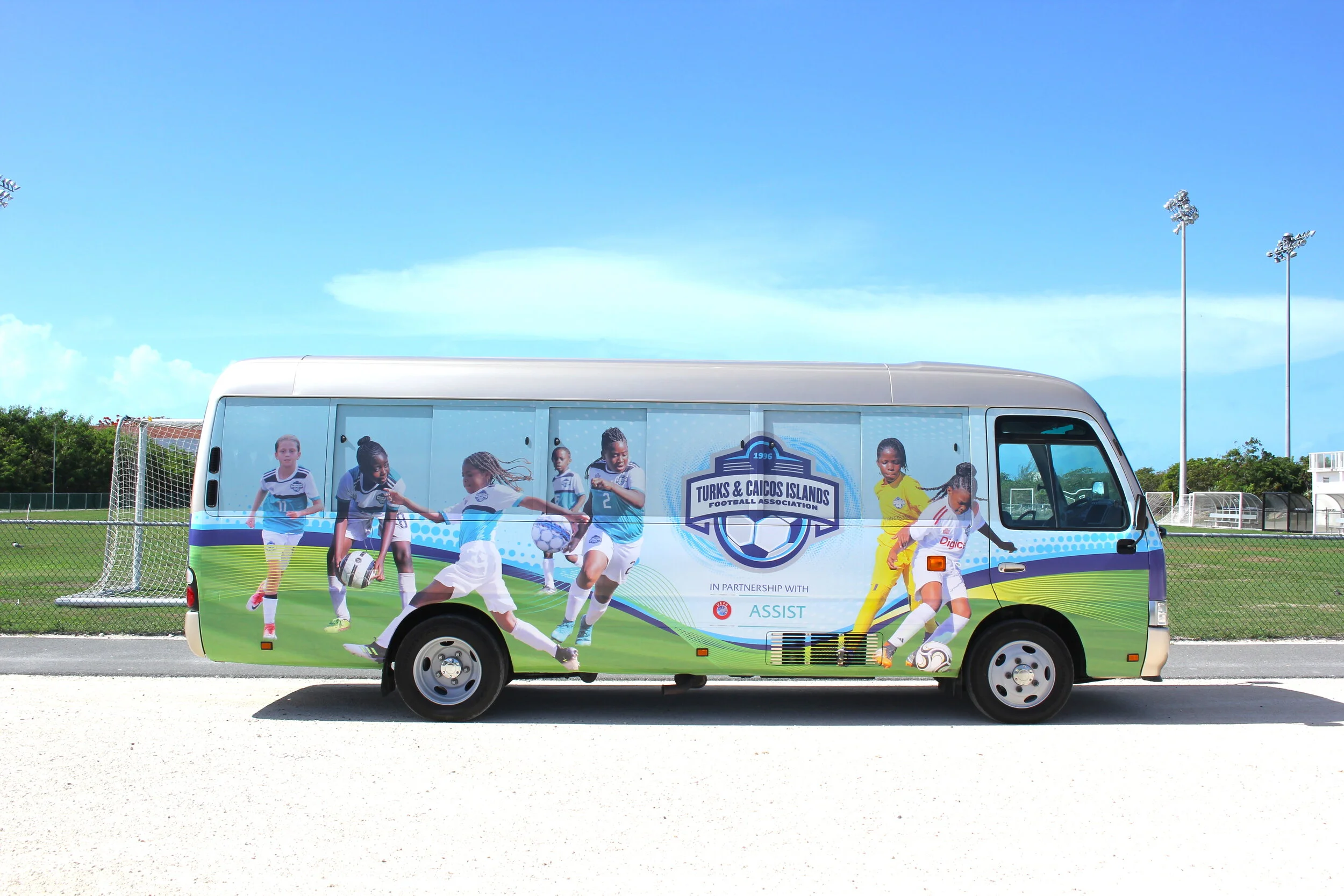 UEFA Assist Donates 29-Seater Toyota Coaster Bus To TCIFA
