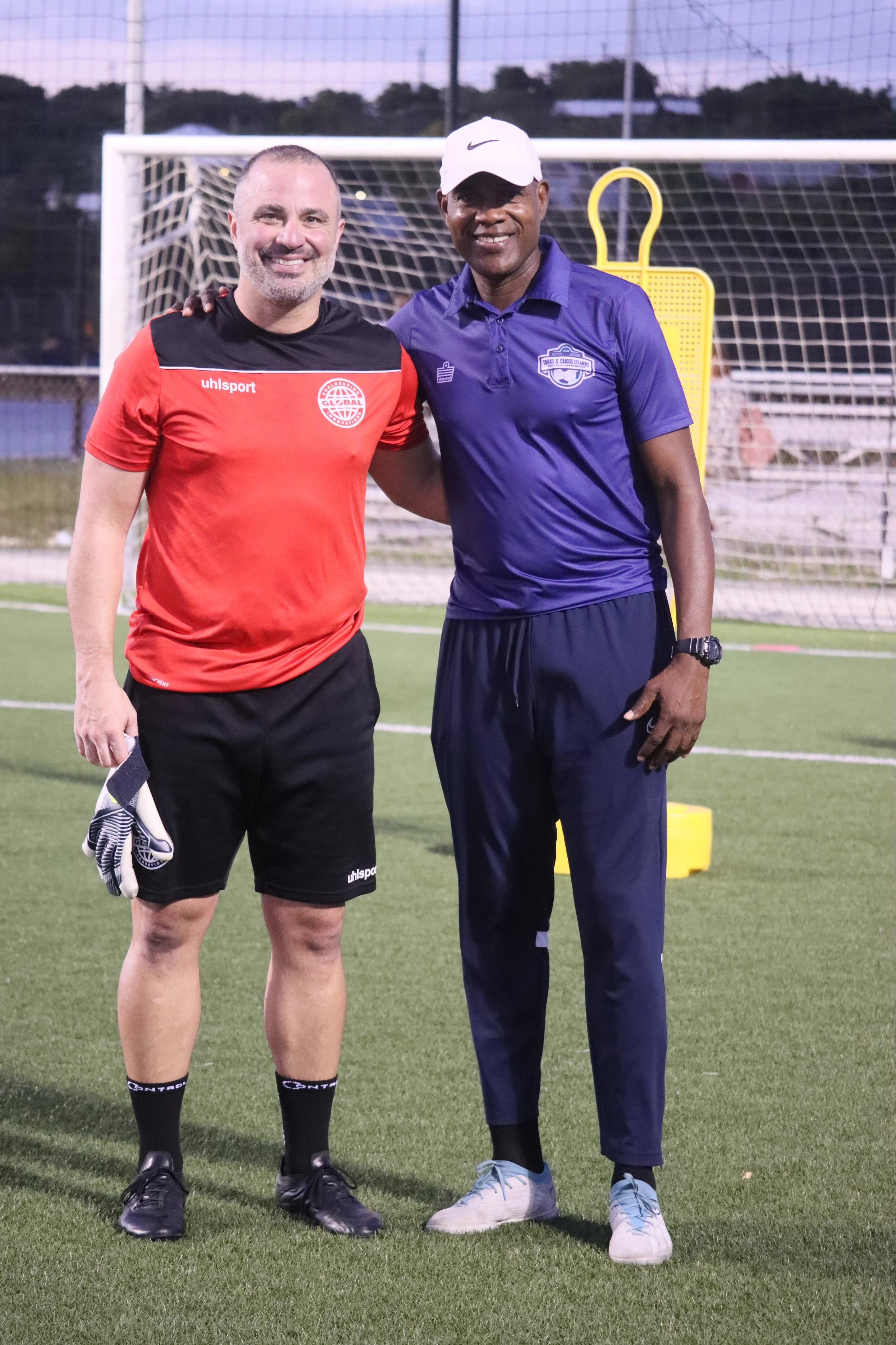 TCIFA'S National Goalkeeping Coach, Aaron Lawrence, Joined By GGI'S Rasih Pala