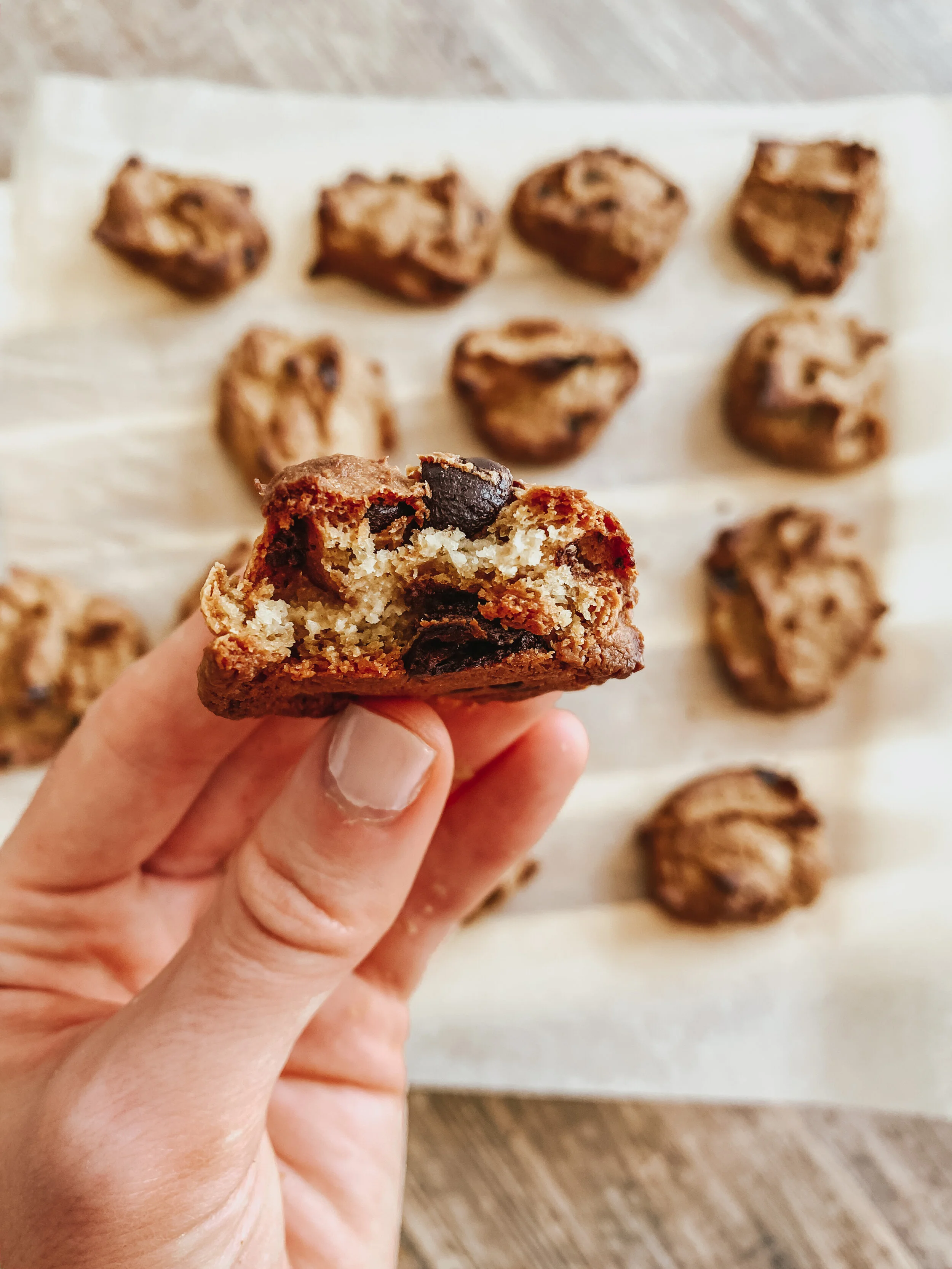 Tahini Chocolate Chip Cookies With Maca &amp; Mushrooms