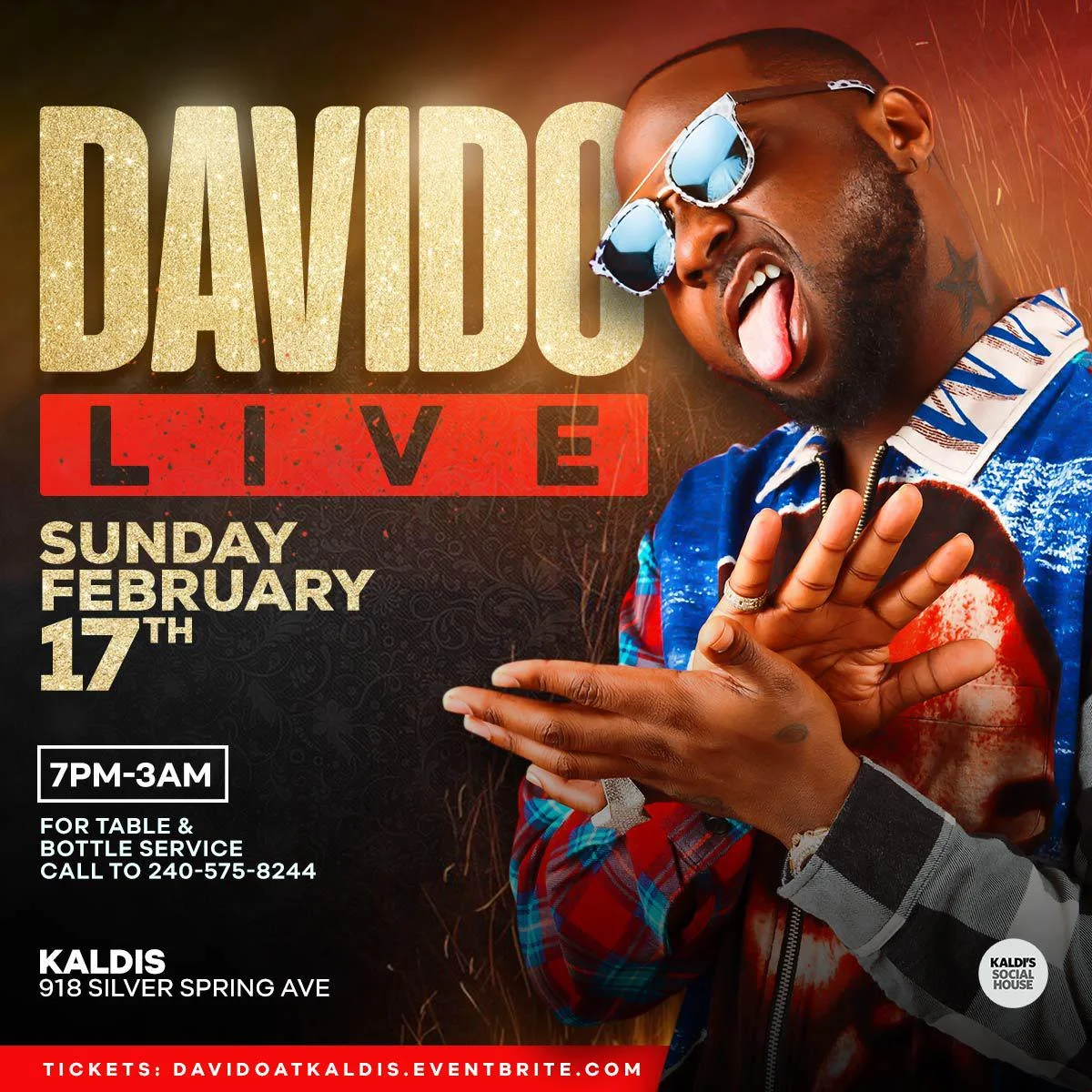 DAVIDO LIVE  AT KALDIS