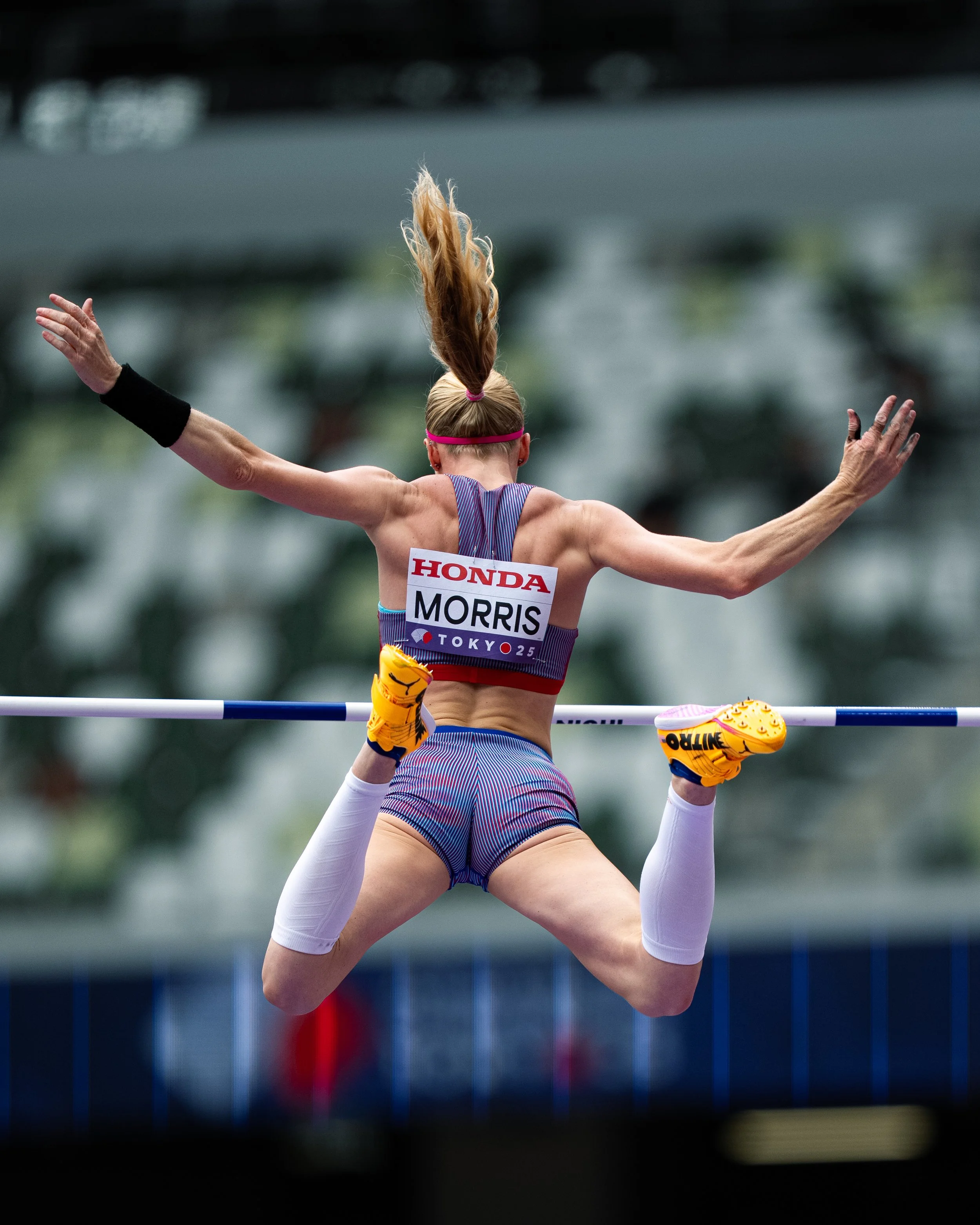 Sandi Morris. Photo by Tyler DeWaard.