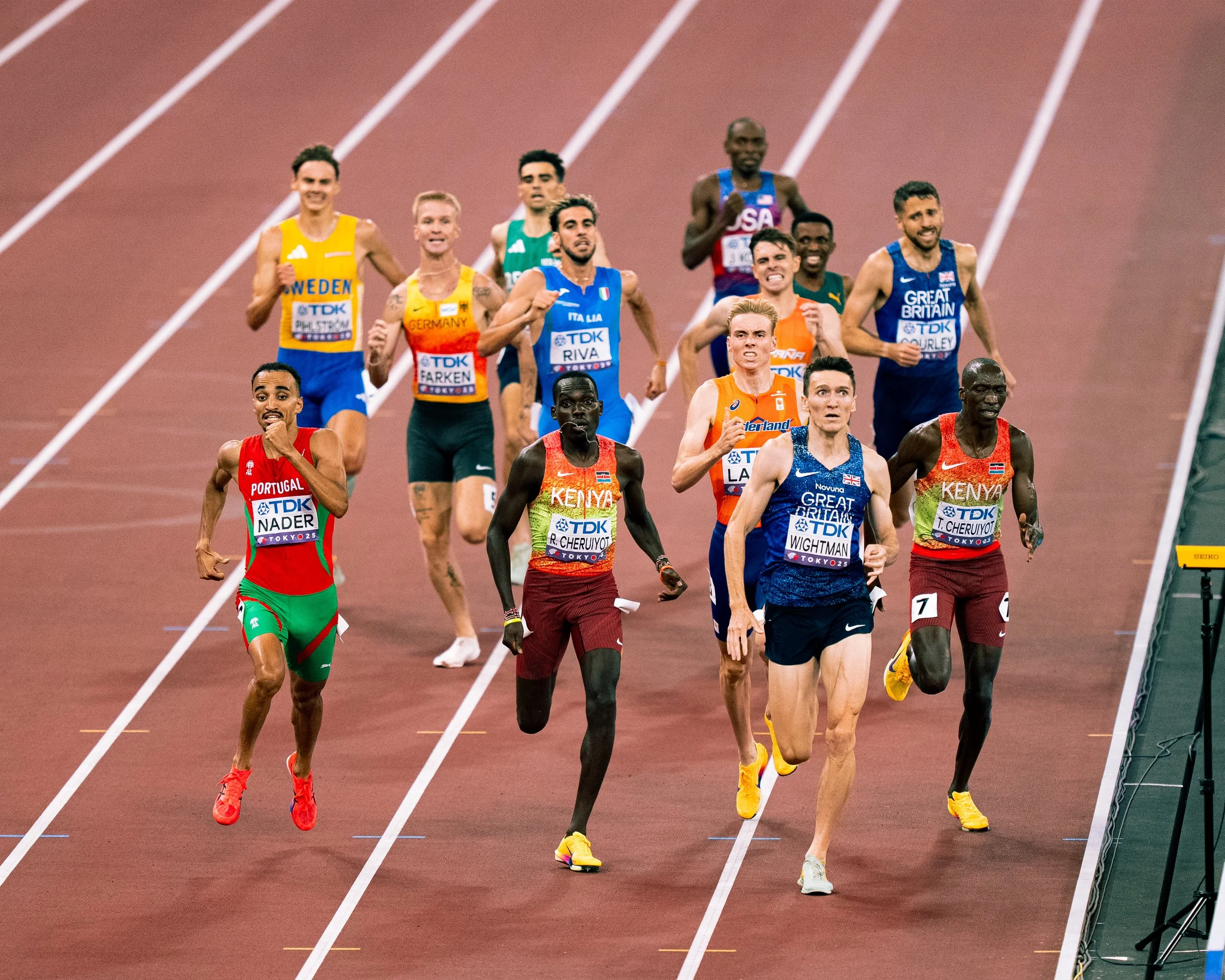 Men's 1500m final. Photo by Tyler DeWaard.