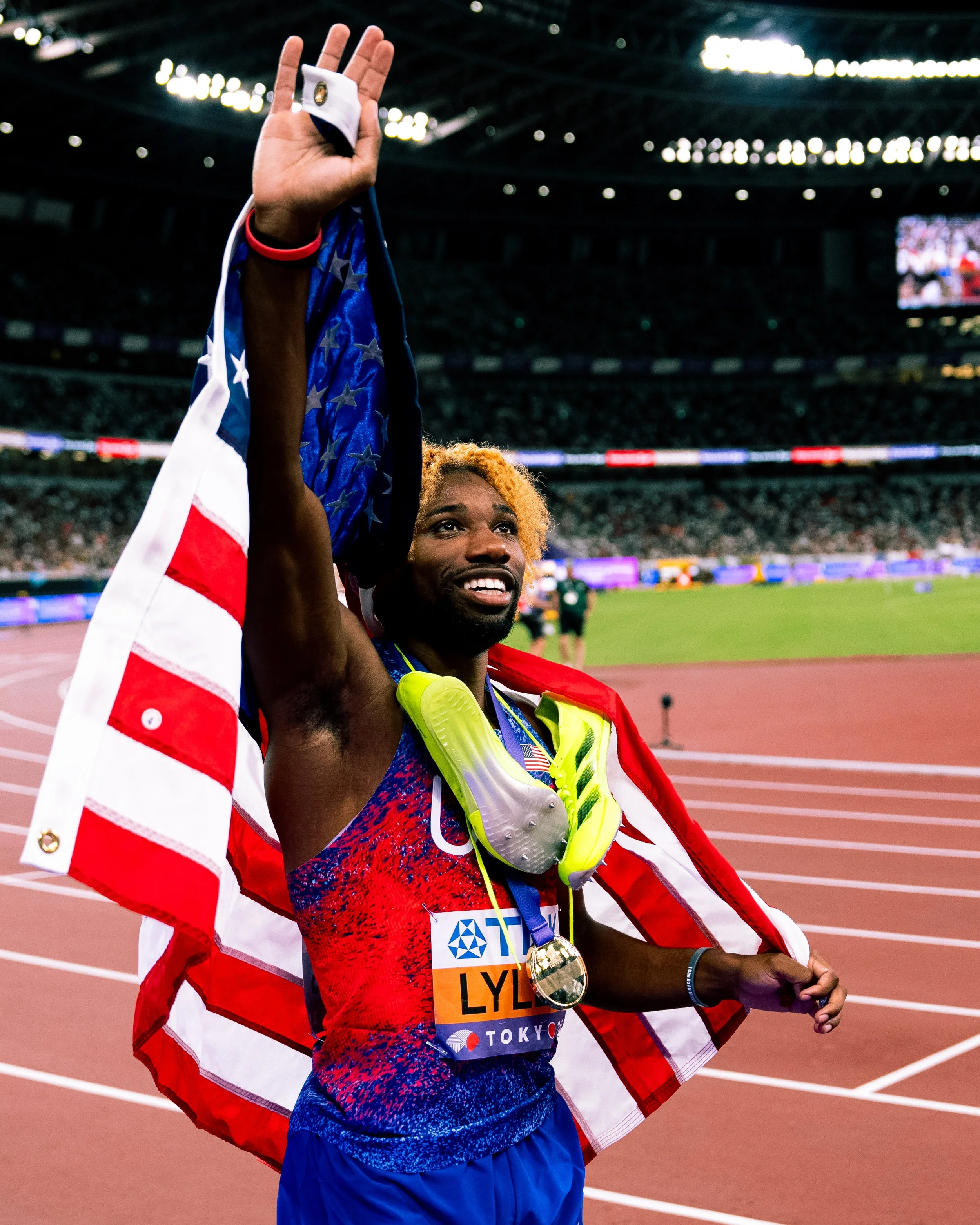 Noah Lyles. Photo by Tyler DeWaard.