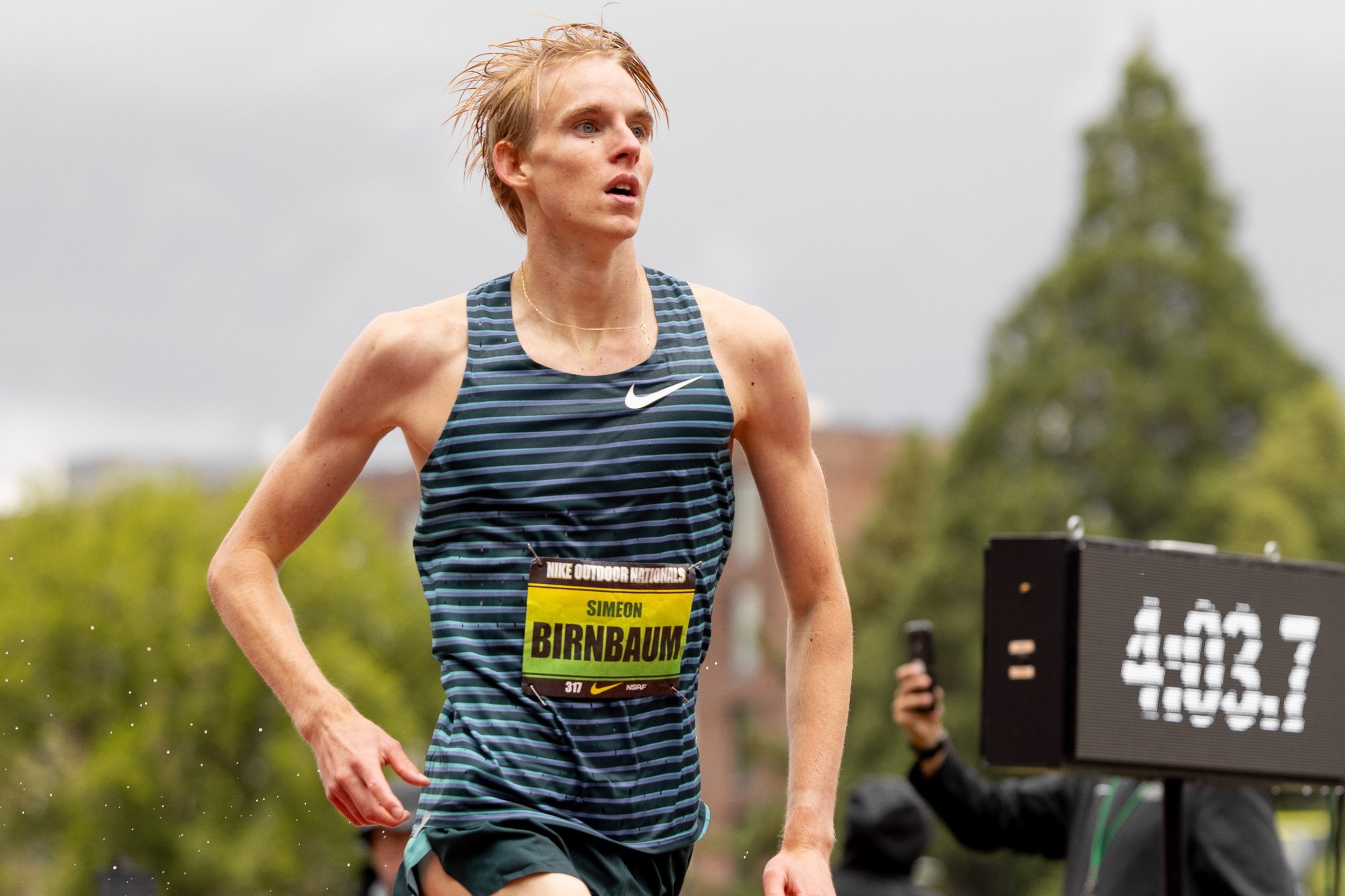 Simeon Birnbaum bests an all-star field to win the boys mile at