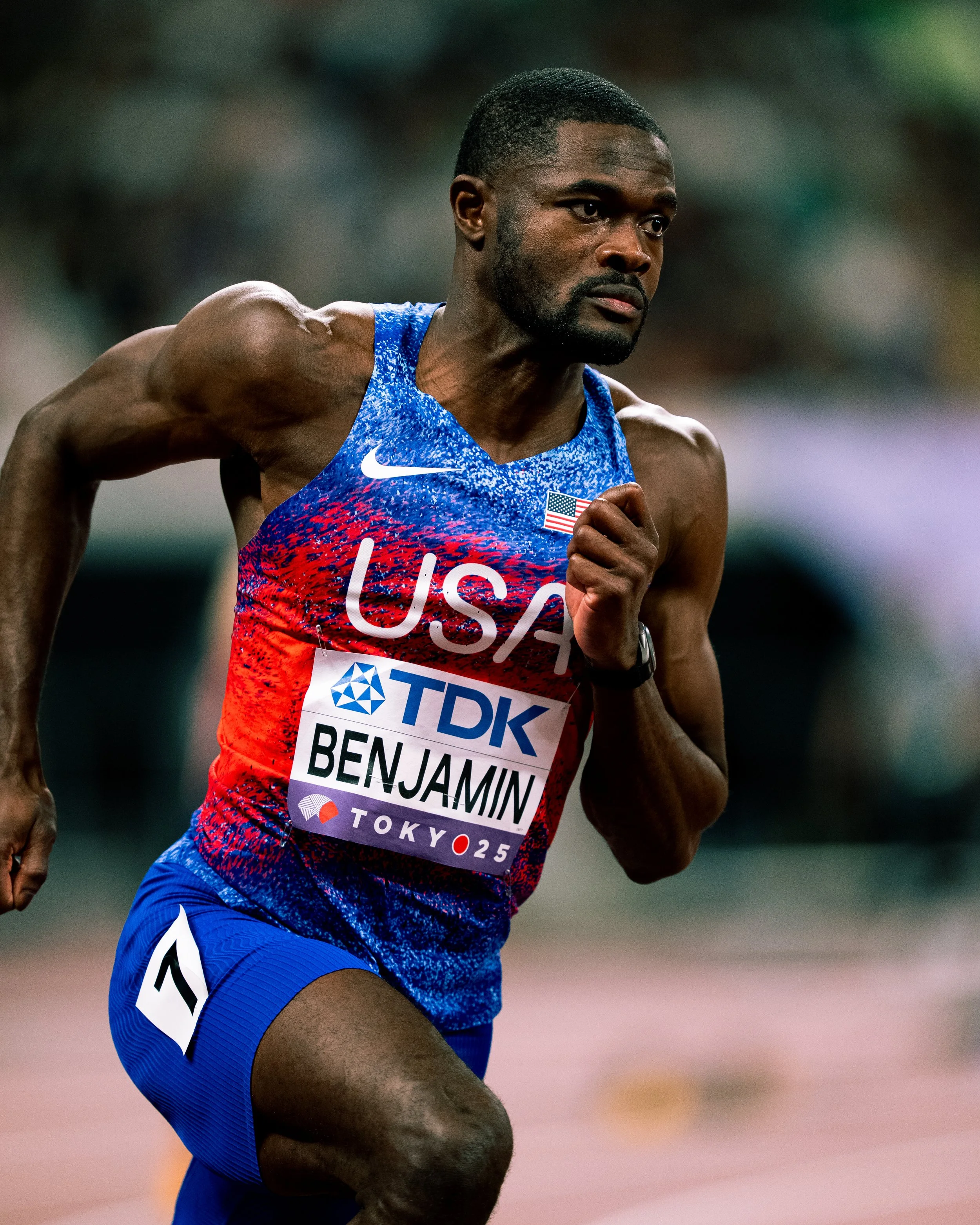 Rai Benjamin. Photo by Tyler DeWaard.