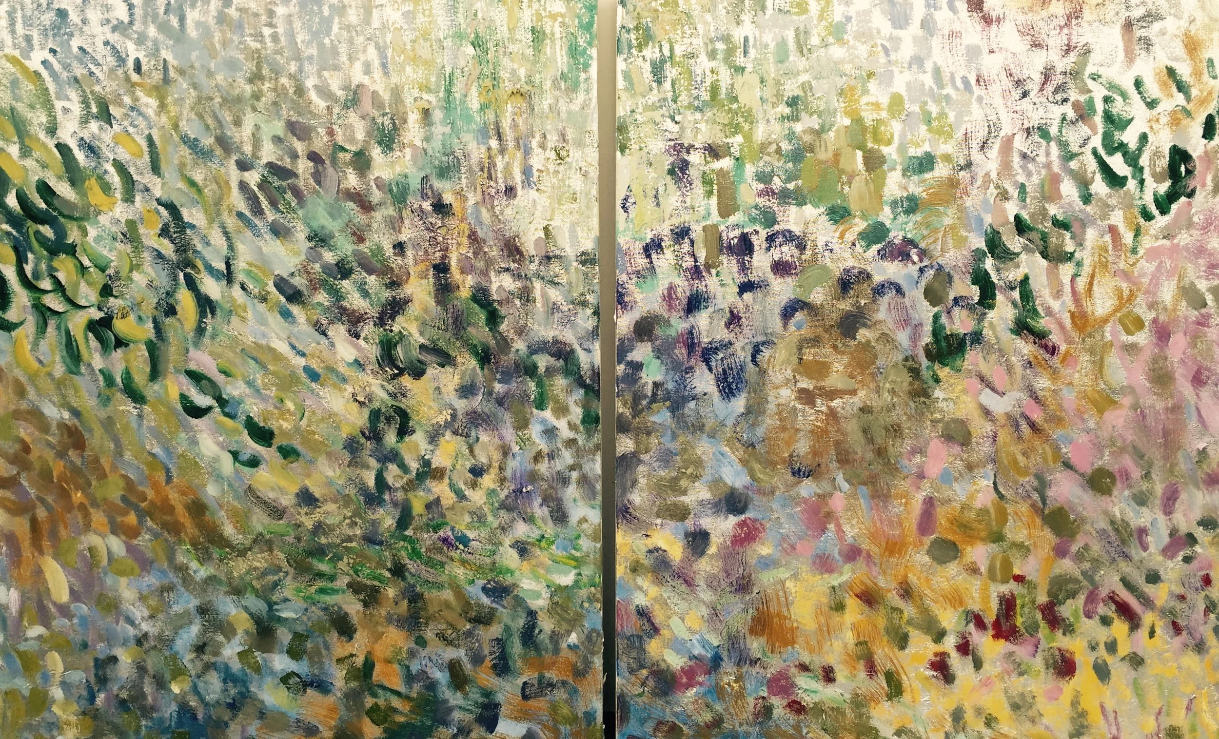 Letting Go*#30 x 48 in. total, diptych