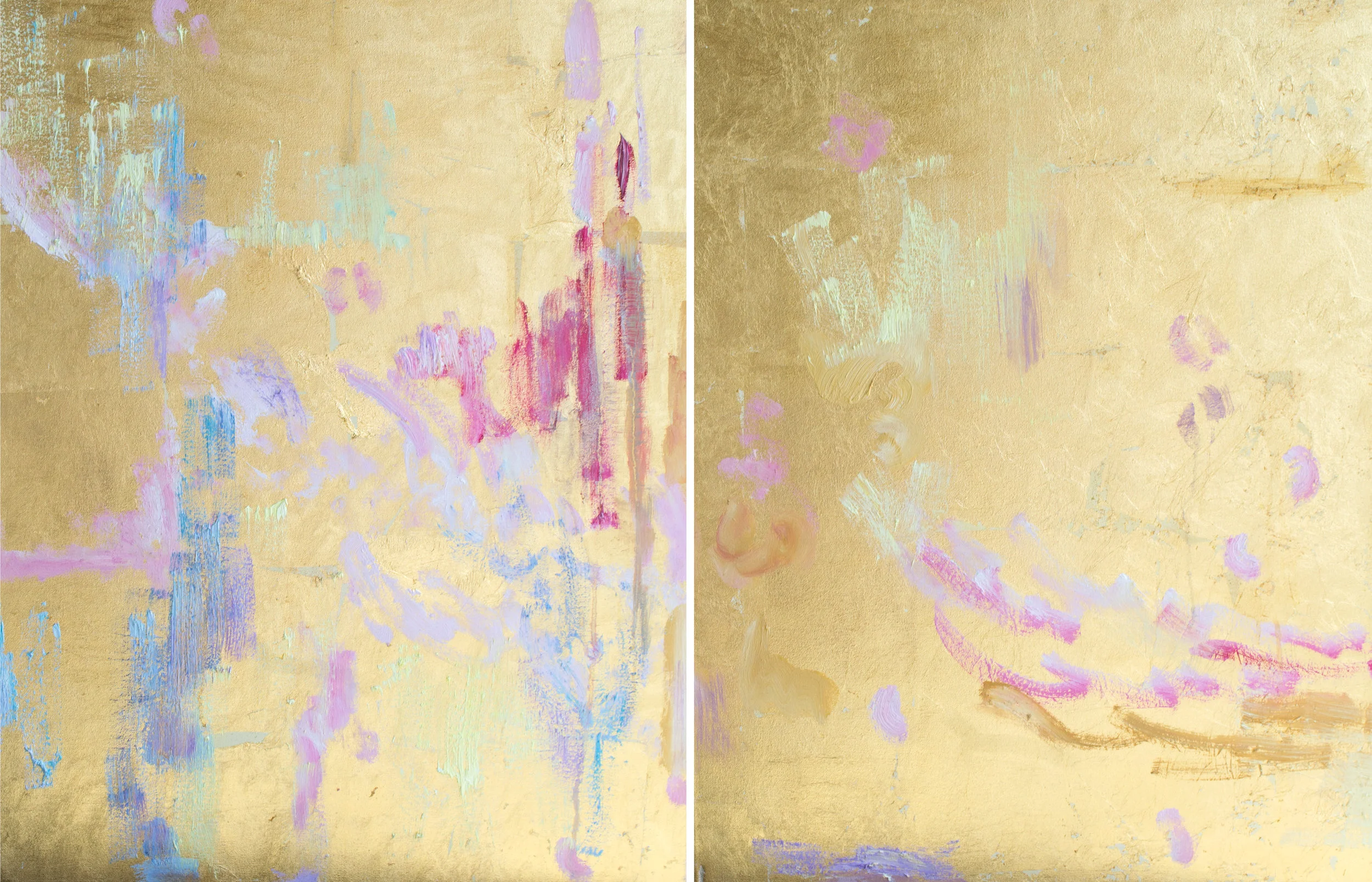 Rapture#28 x 44 in. total, diptych