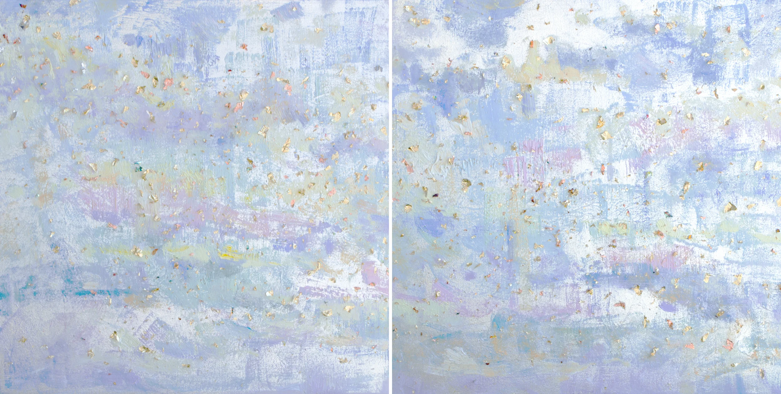 Through the Light*#20 x 40 in. total, diptych 