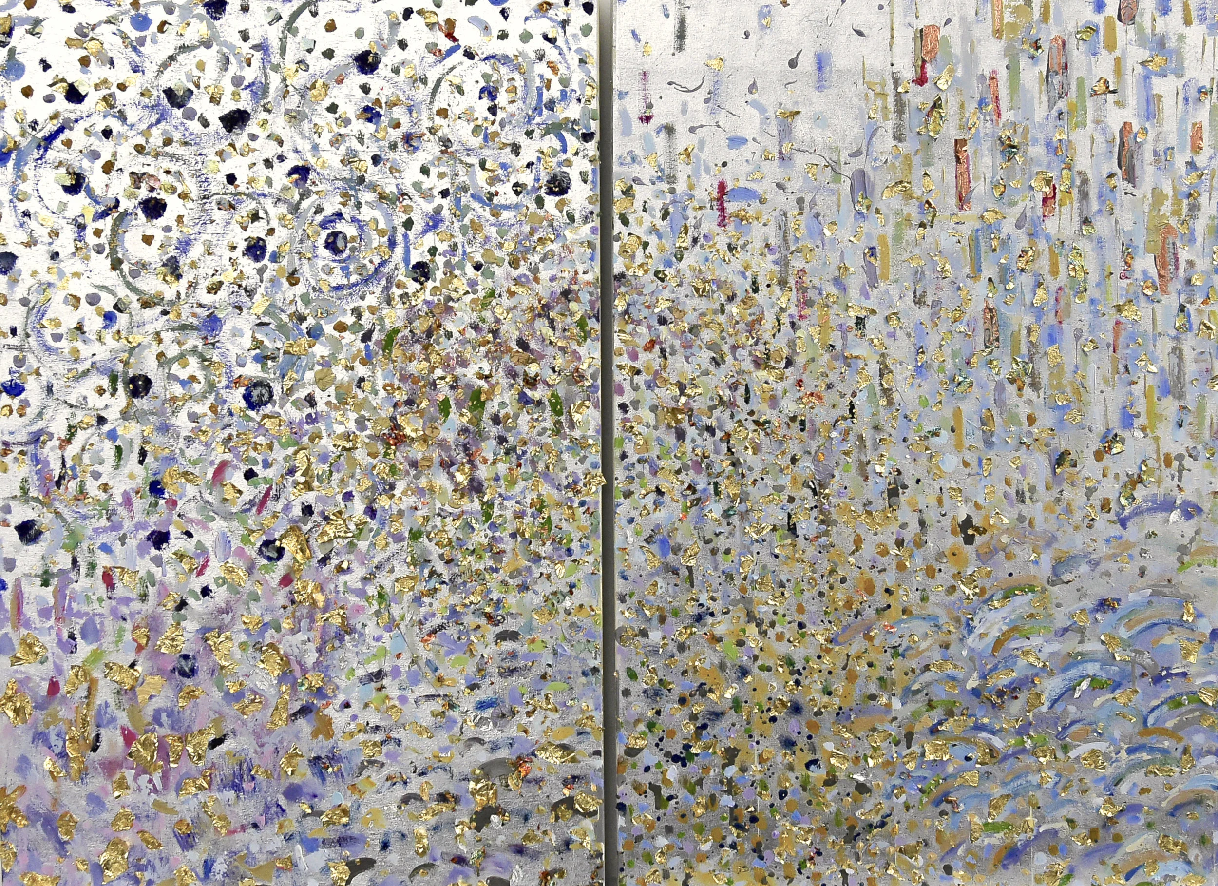 Spirals I &amp; II*#48 x 72 in. total, diptych