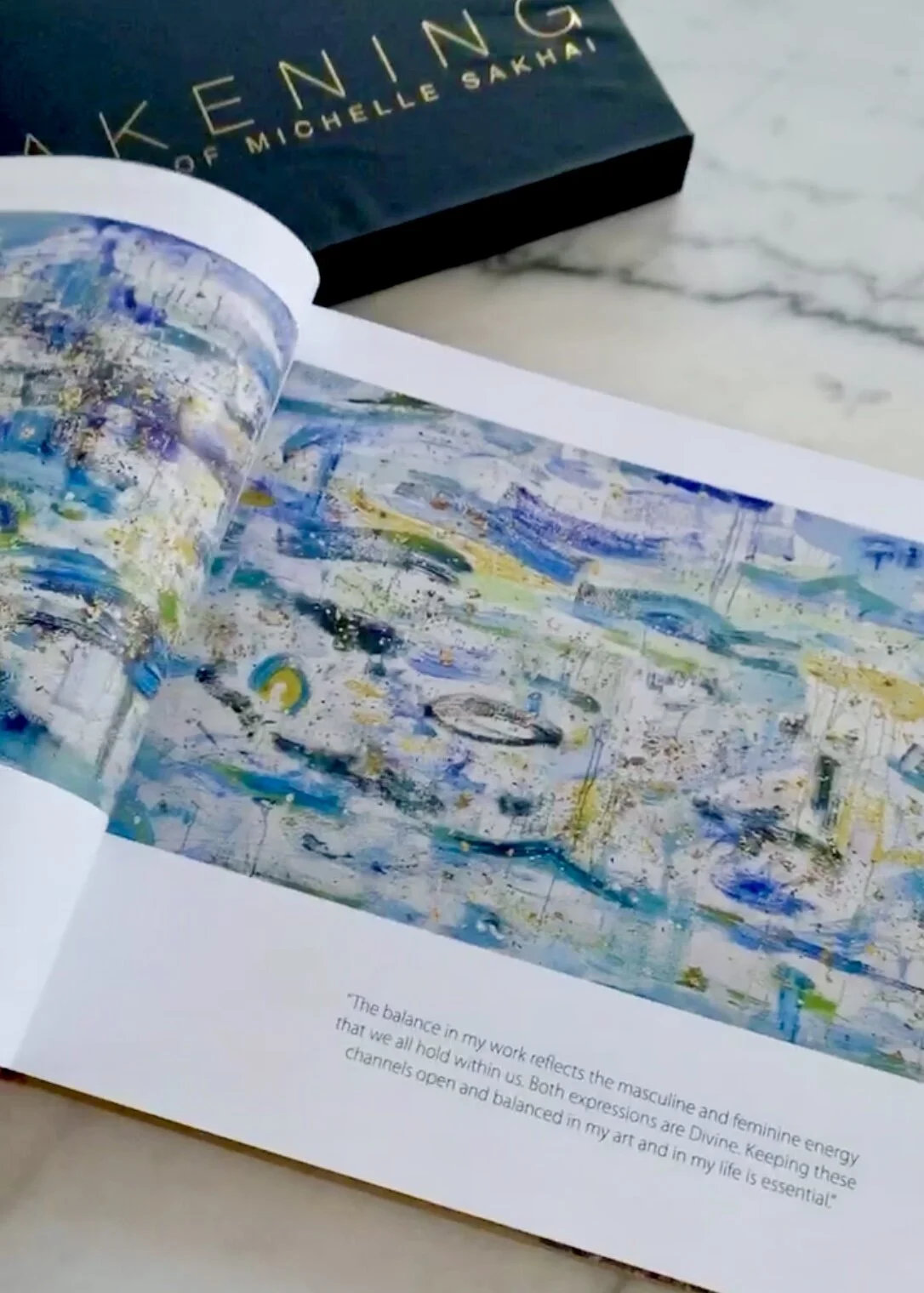 AWAKENING: The Paintings of Michelle Sakhai (Open book)