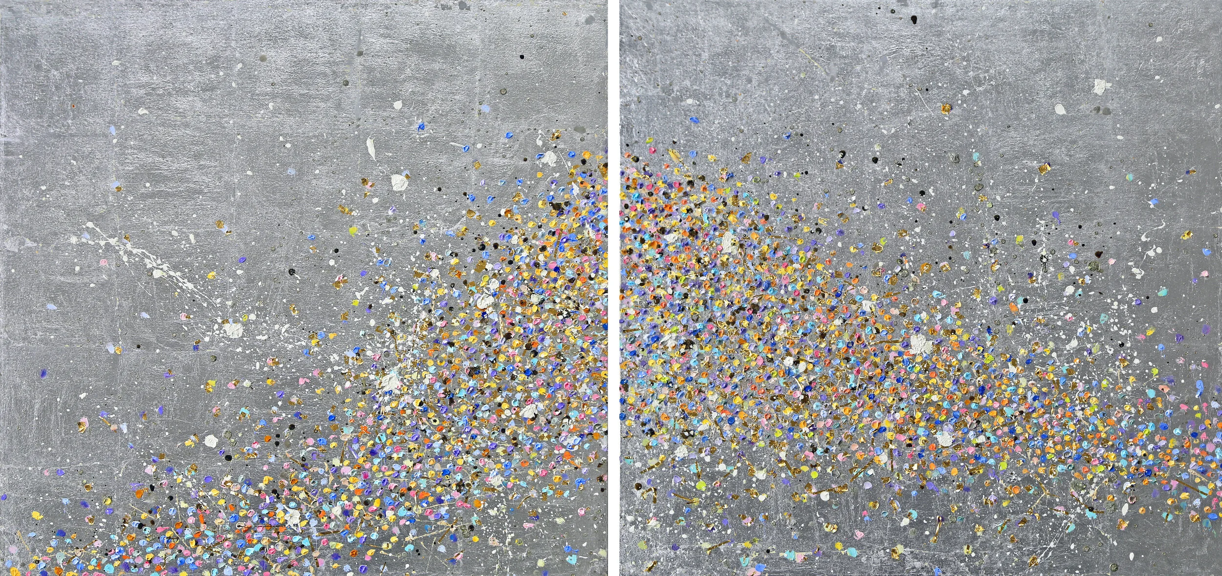 Inwards and Outwards#30 x 60 in. total, diptych