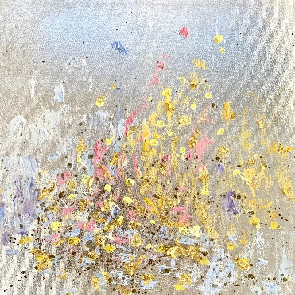 Feeling Like Spring | Japanese Gold Leaf Painting — Michelle Sakhai