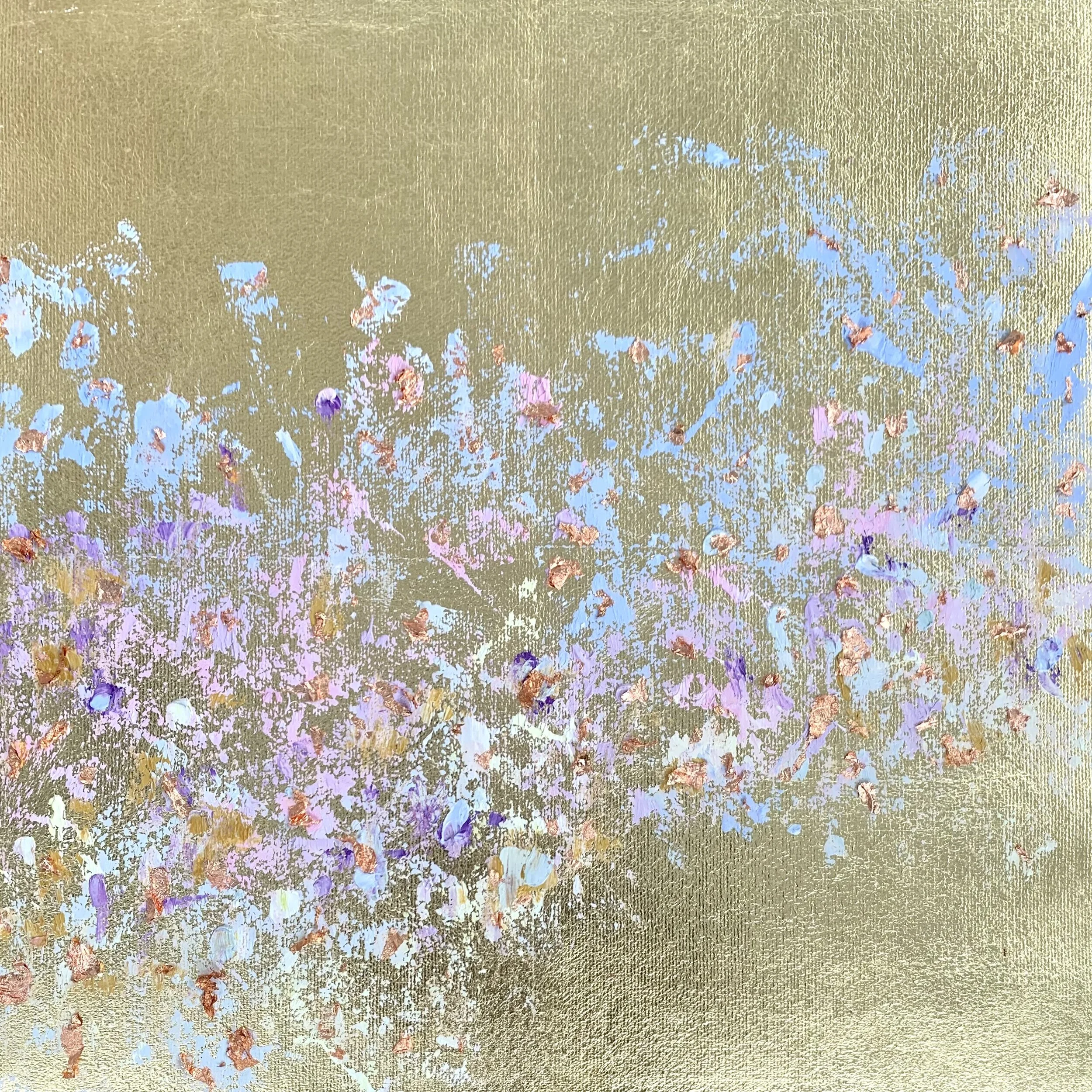 Rose Gold in Bloom, 12x12 piece by Michelle Sakai