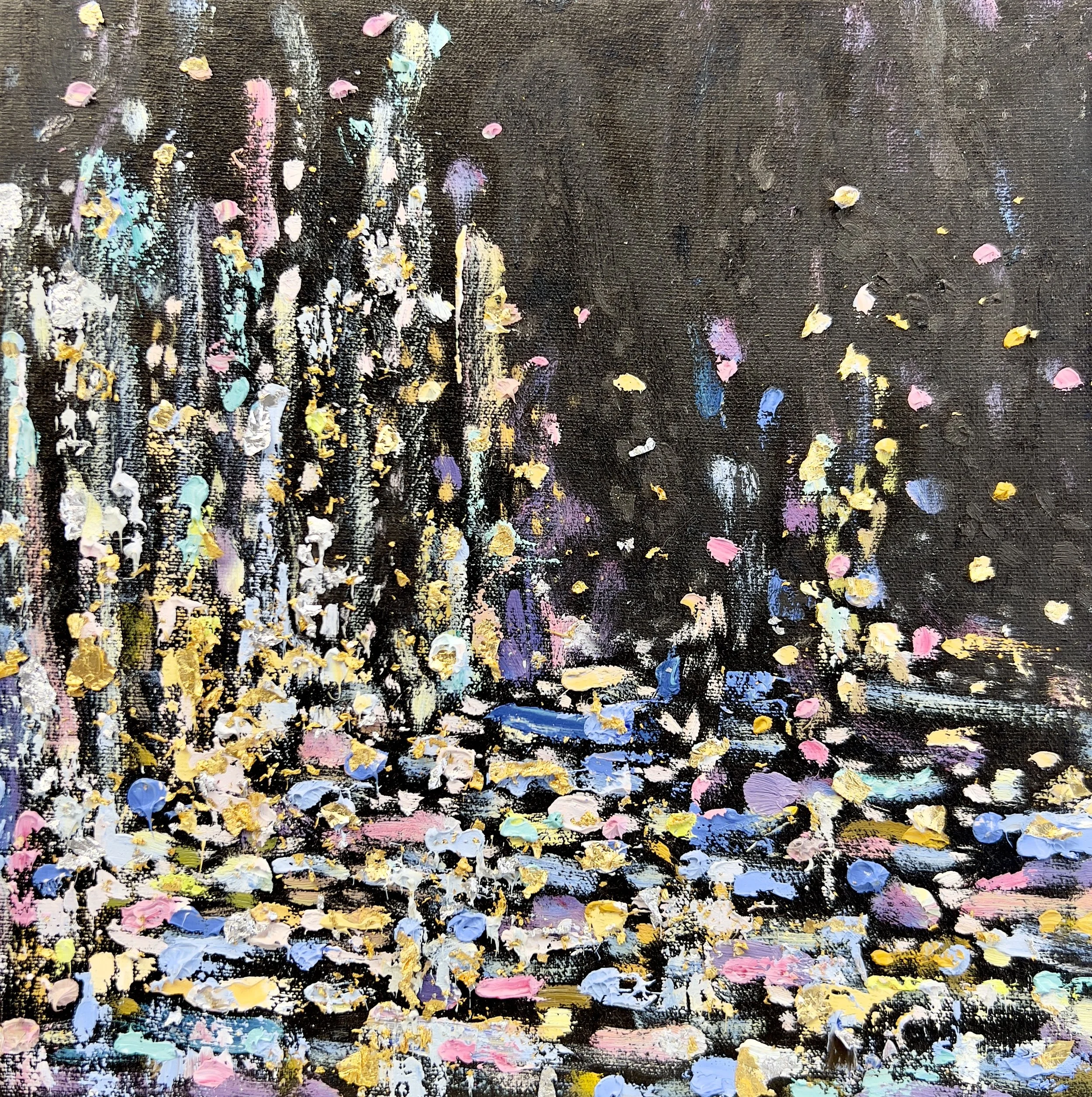 A Rush of Gold , a 12x12 Artwork by Michelle Sakhai