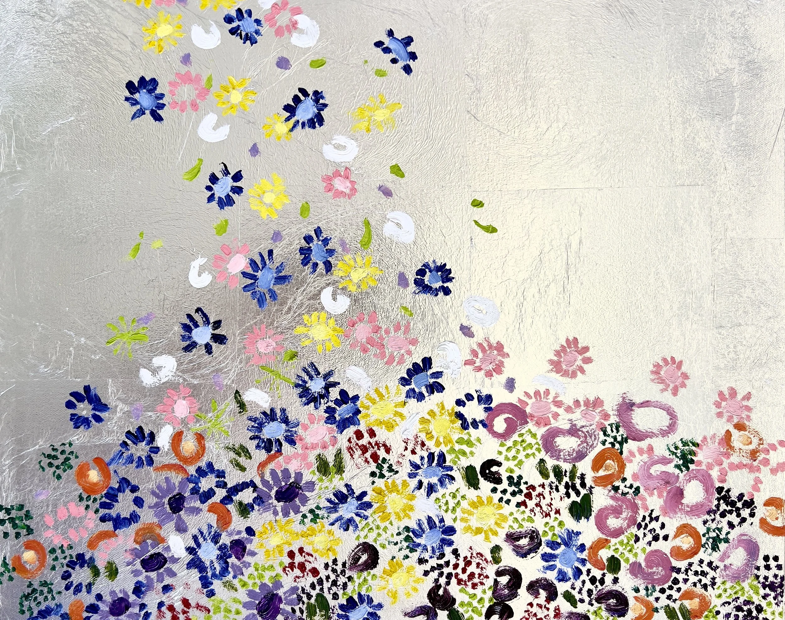 Falling Flowers#16 x 20 in.