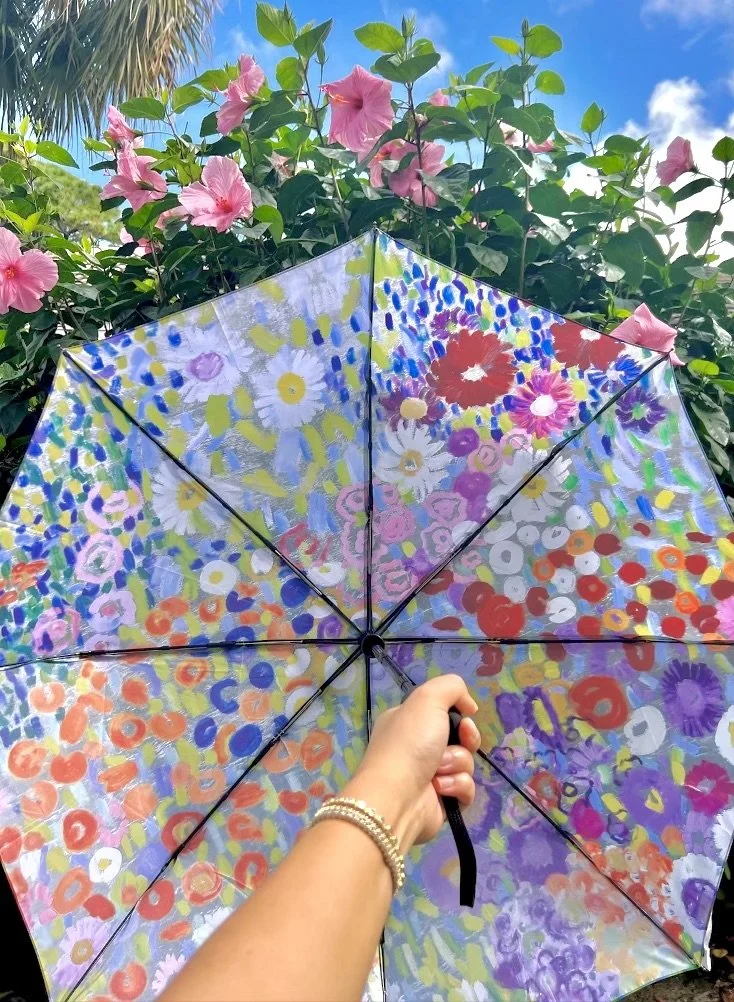 Limited Edition Floral Umbrella (Opened)