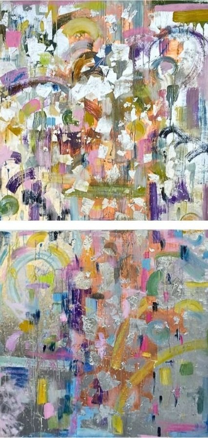 In Joy*#80 x 40 in., diptych
