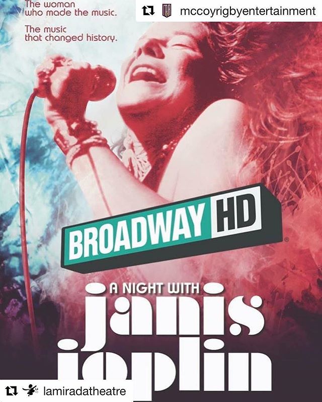 Very exciting to be filming &ldquo;A Night with Janis Joplin&rdquo; for Broadway HD tonight and tomorrow @lamiradatheatre &mdash; Coming to a screen near you soon! #broadway #hd #livetheatre #livemusic #losangeles #california #rocknroll #classicrock 