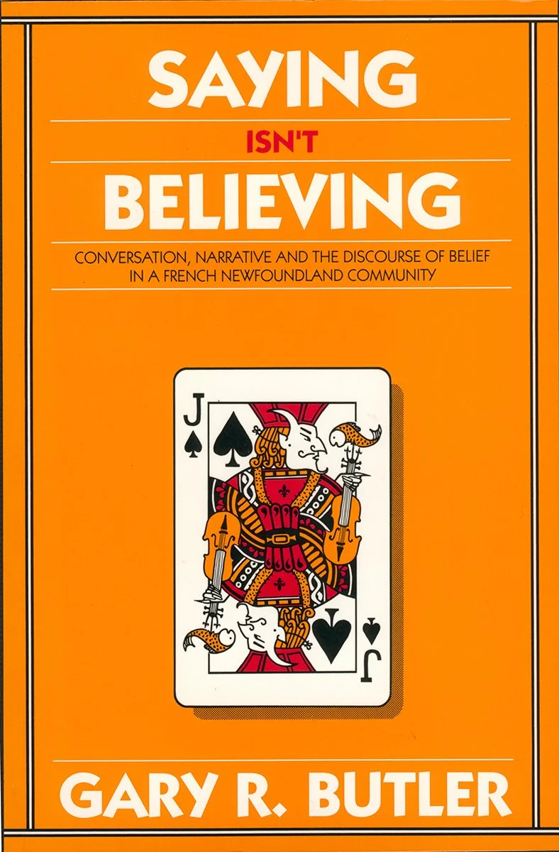 Saying Isn’t Believing, ISER Books—Cover Design, 1990
