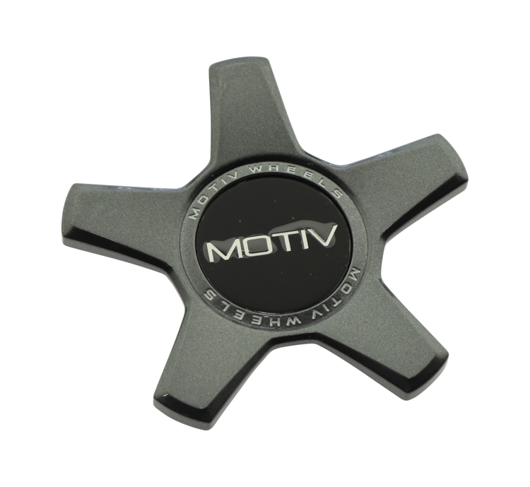 Motiv Wheels Gloss Black and Gray Snap in Wheel Center Cap CAP-MP-G21 CAP4-GRAPHIT 
