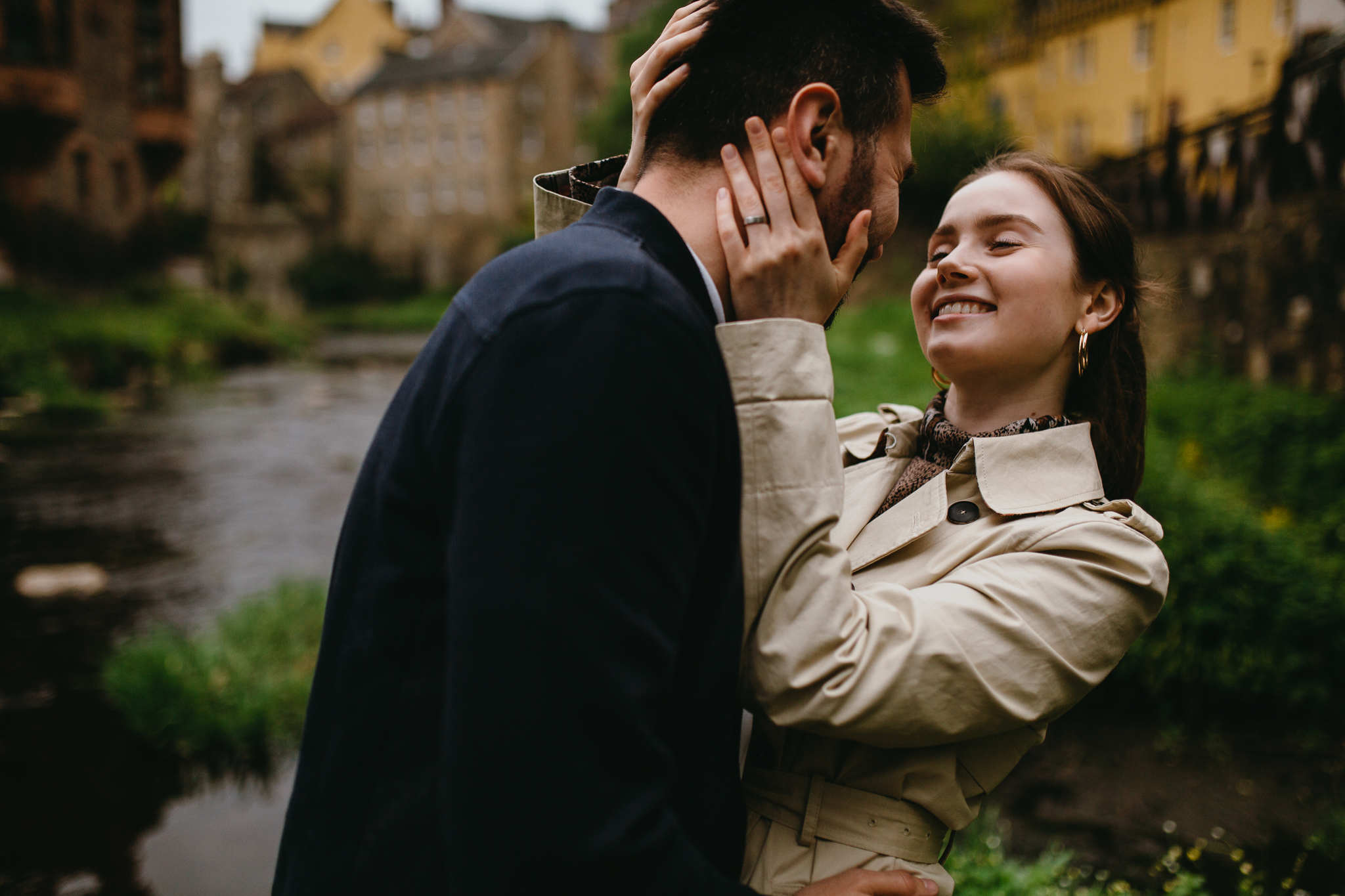 Edinburgh, Scotland Dean Village couples portraits