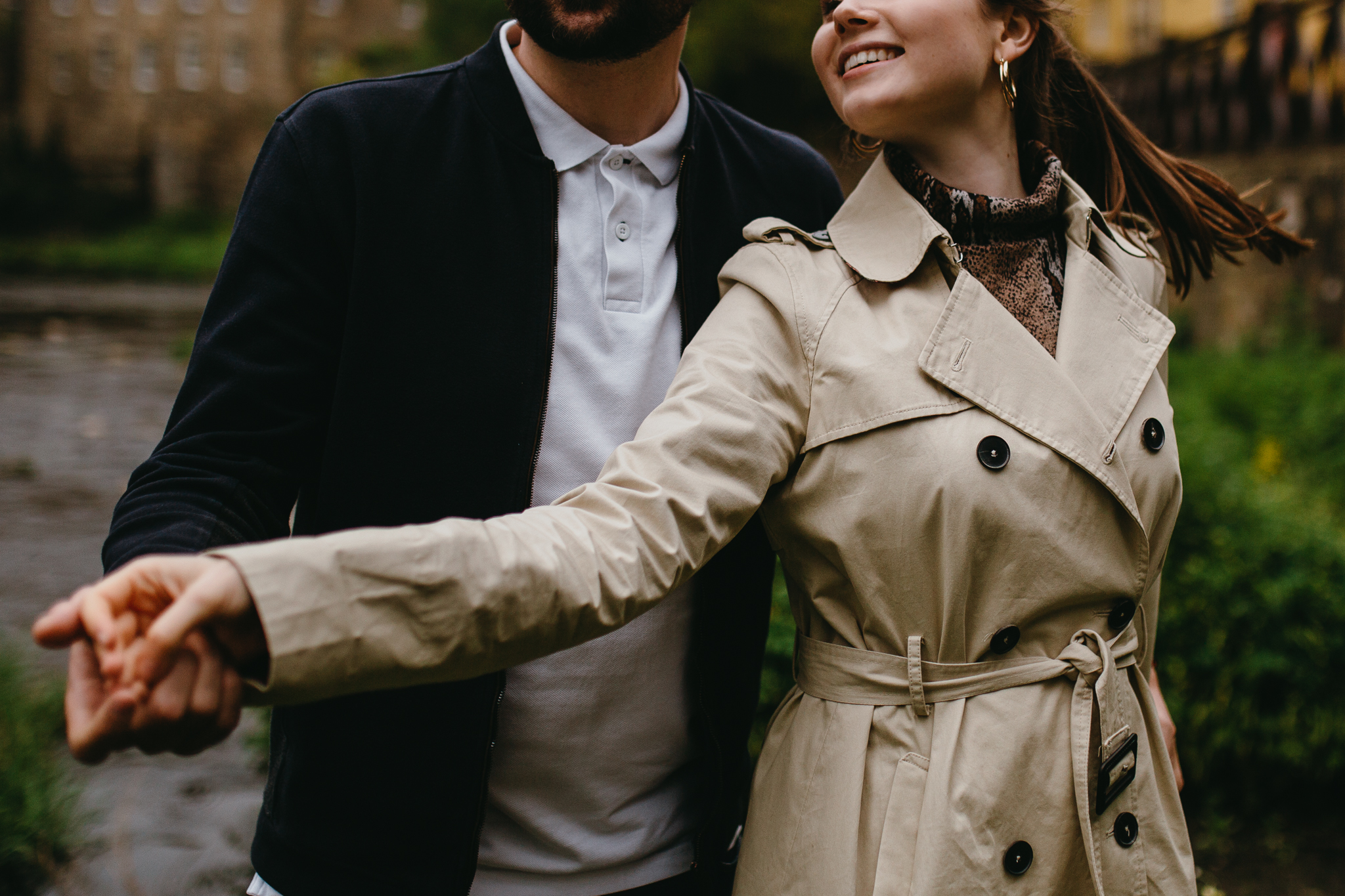 Edinburgh, Scotland Dean Village couples portraits