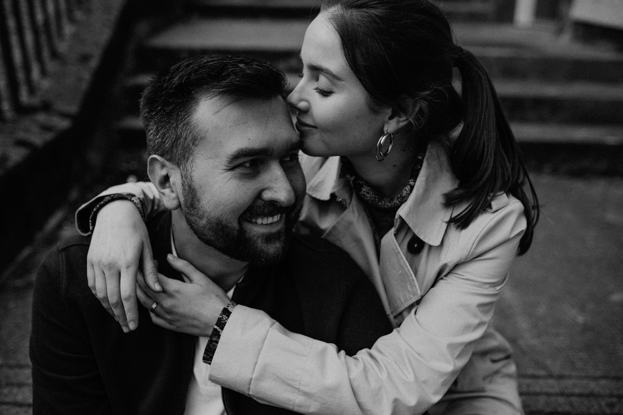 Edinburgh, Scotland Dean Village couples portraits